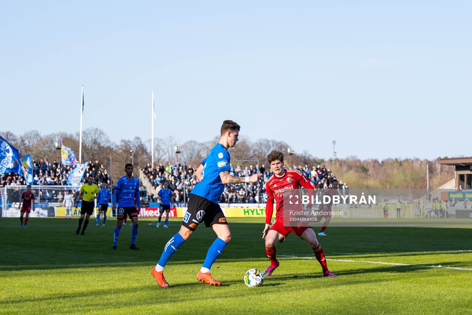 Halmstads Gabriel Wallentin och Djurgårdens Oliver Berg