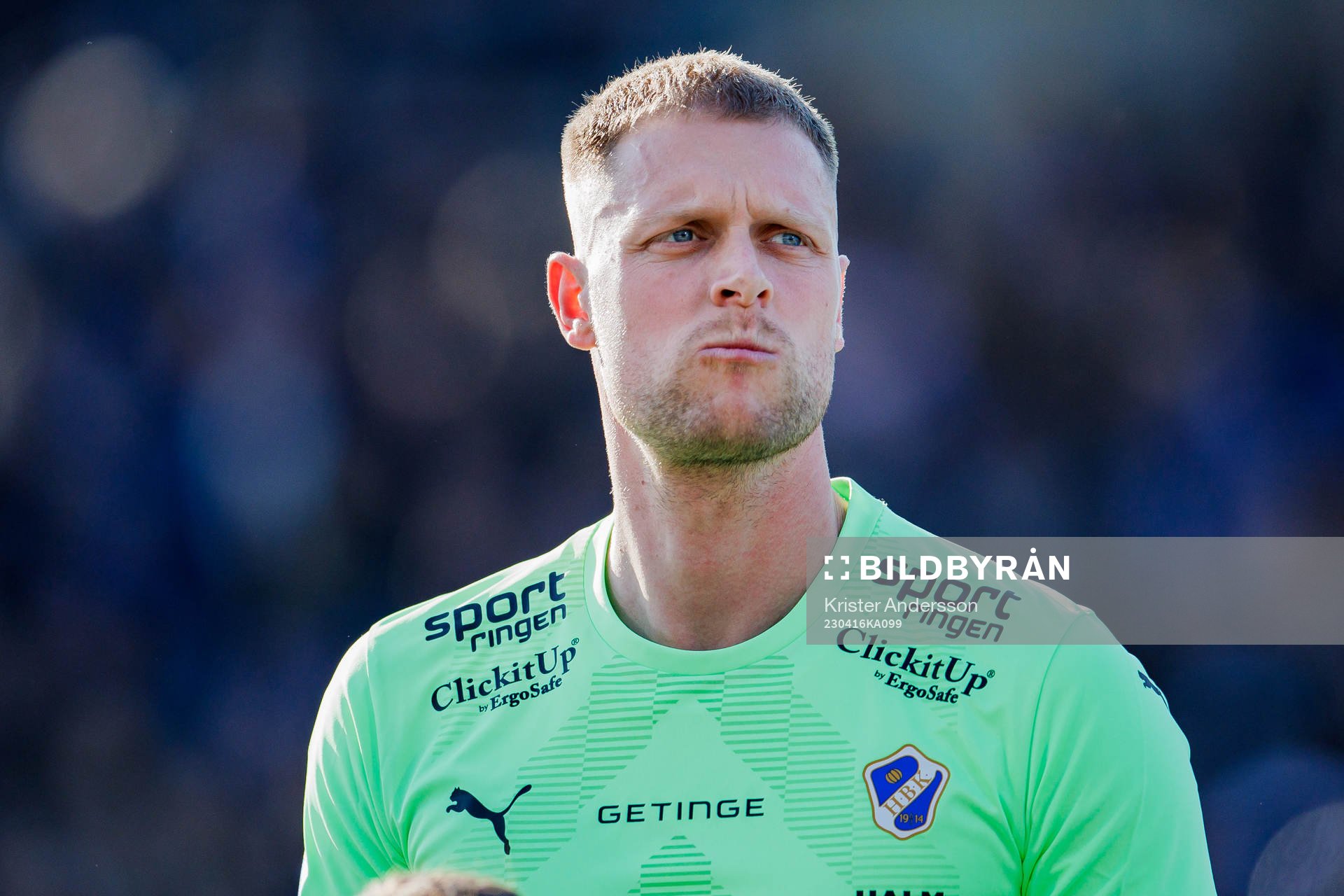 Halmstads målvakt Malkolm Nilsson Säfqvist