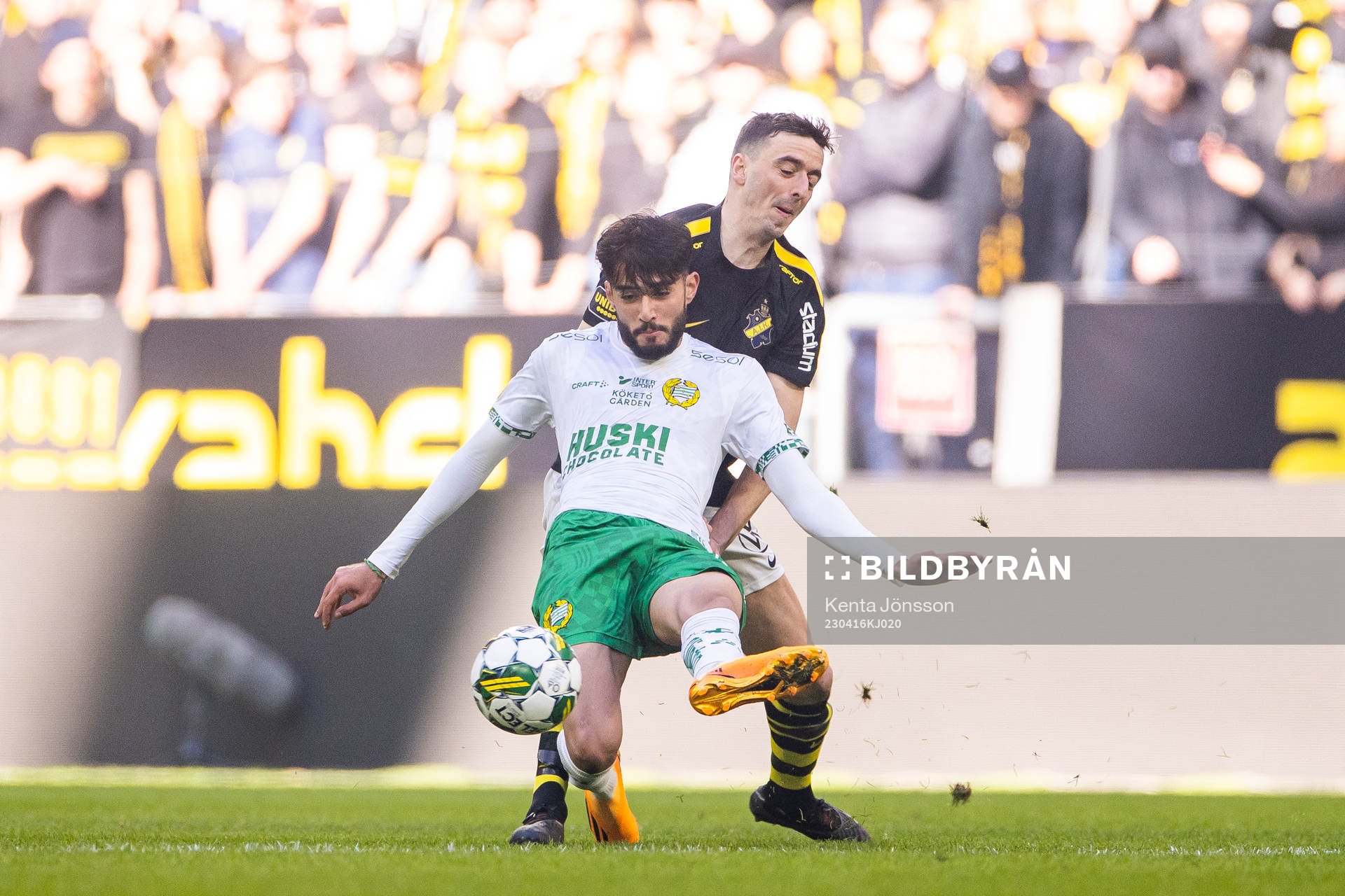 Hammarbys Montader Madjed och AIKs Jetmir Haliti