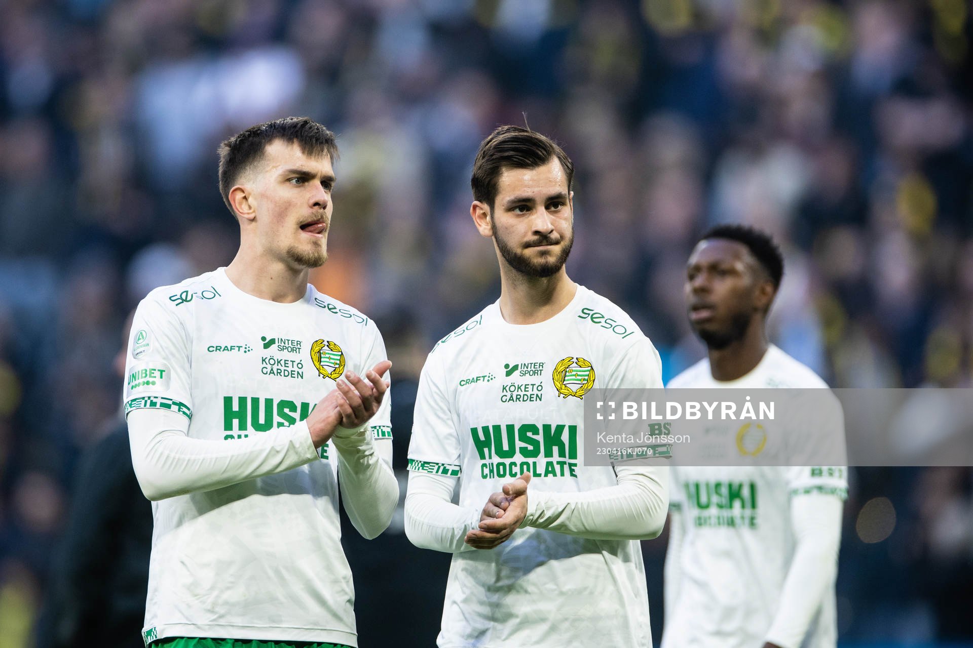 Hammarbys Pavle Vagic och Adi Nalic deppar
