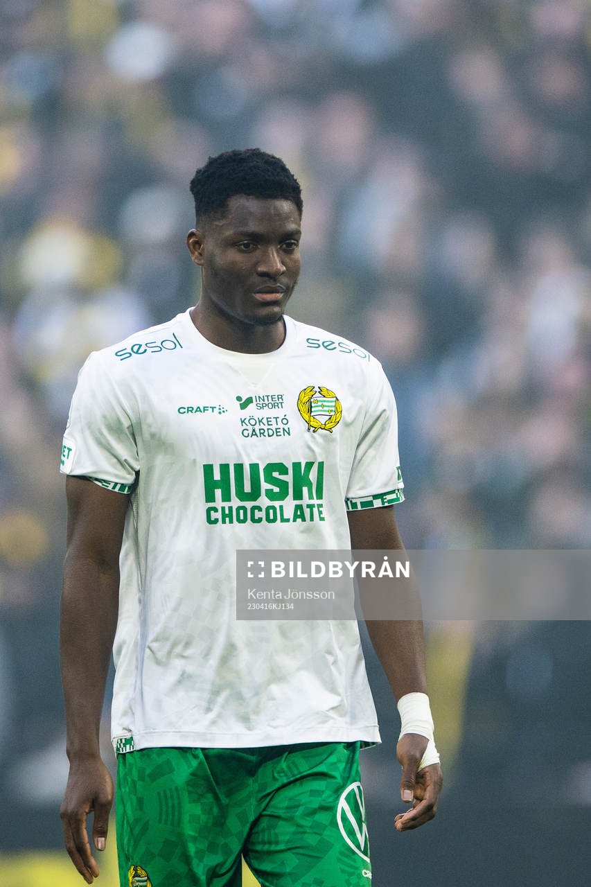 Hammarbys Nathaniel Adjei deppar