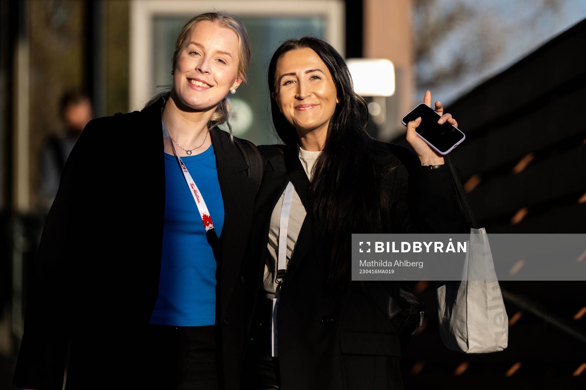 Olivia Carlsson and Fanny Rask of Sweden