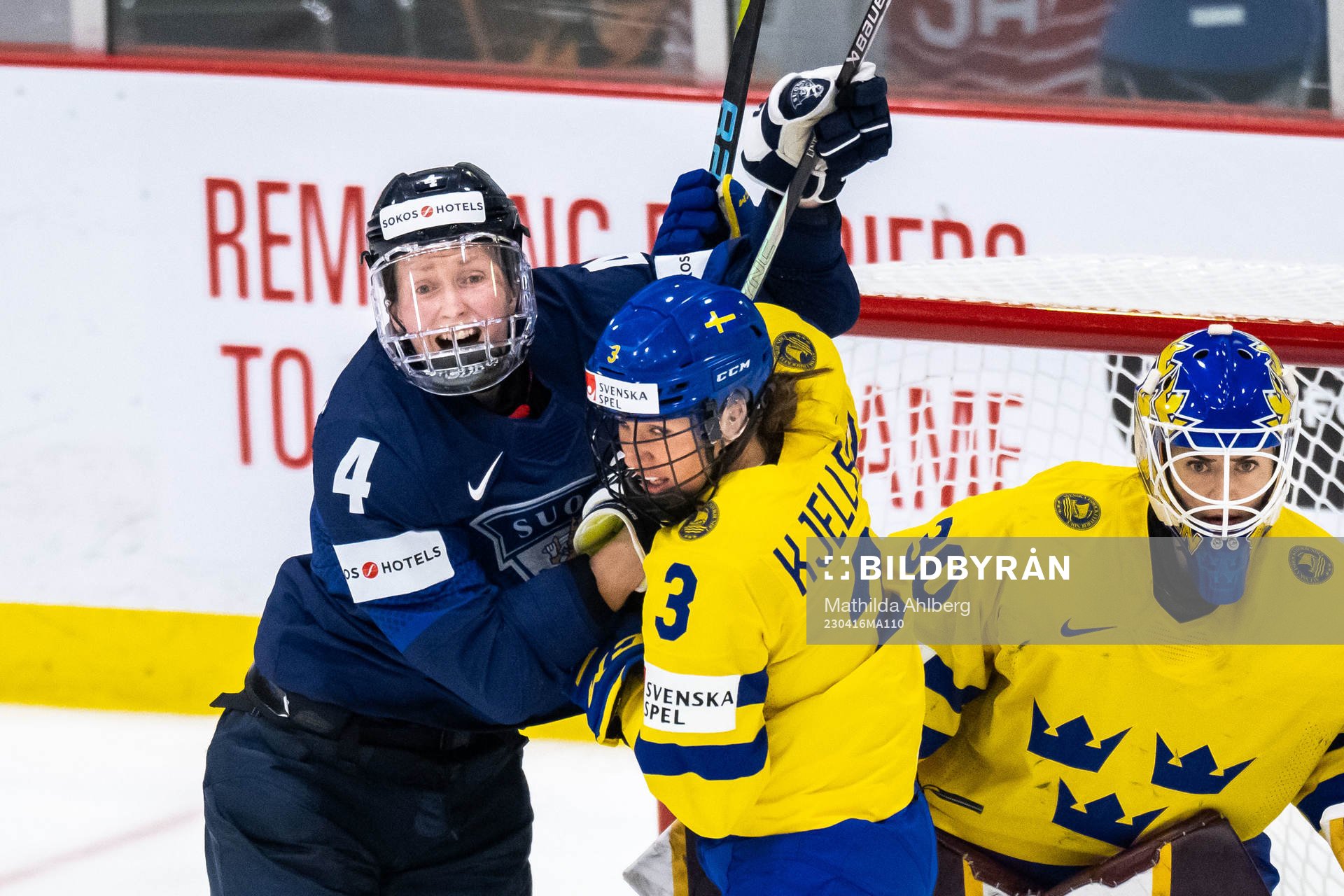 Rosa Lindstedt of Finland and Anna Kjellbin of Sweden