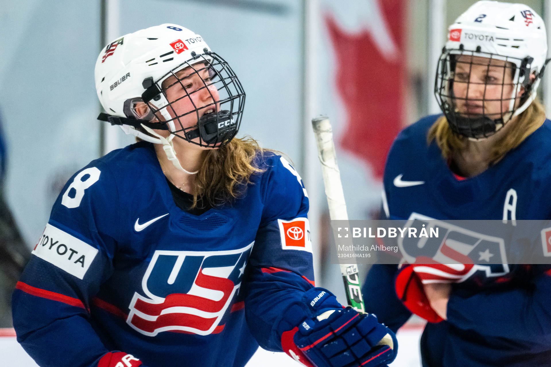 Haley Winn of USA in pain