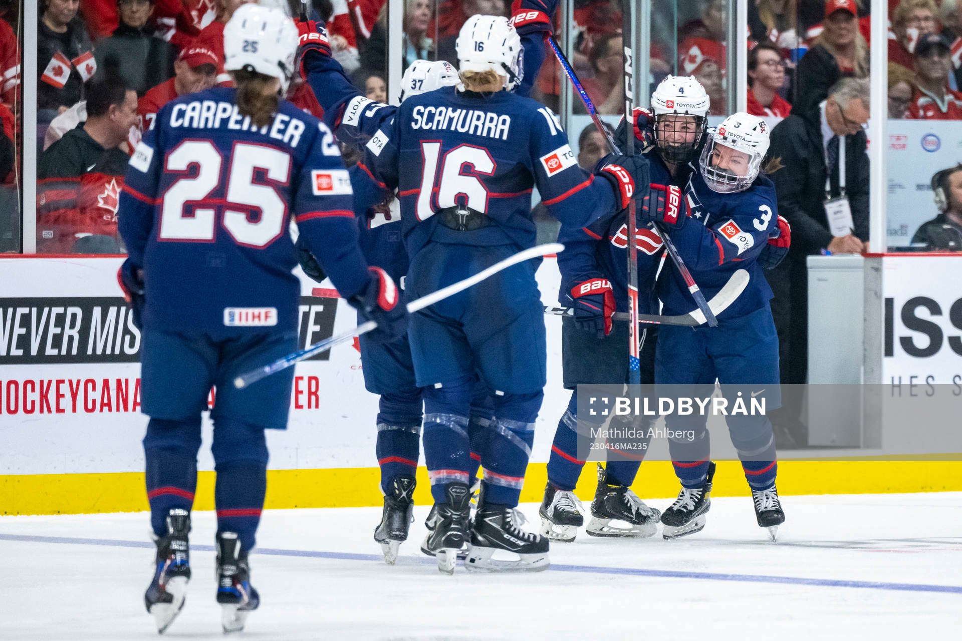 Caroline Harvey and Cayla Barnes of USA celebrate