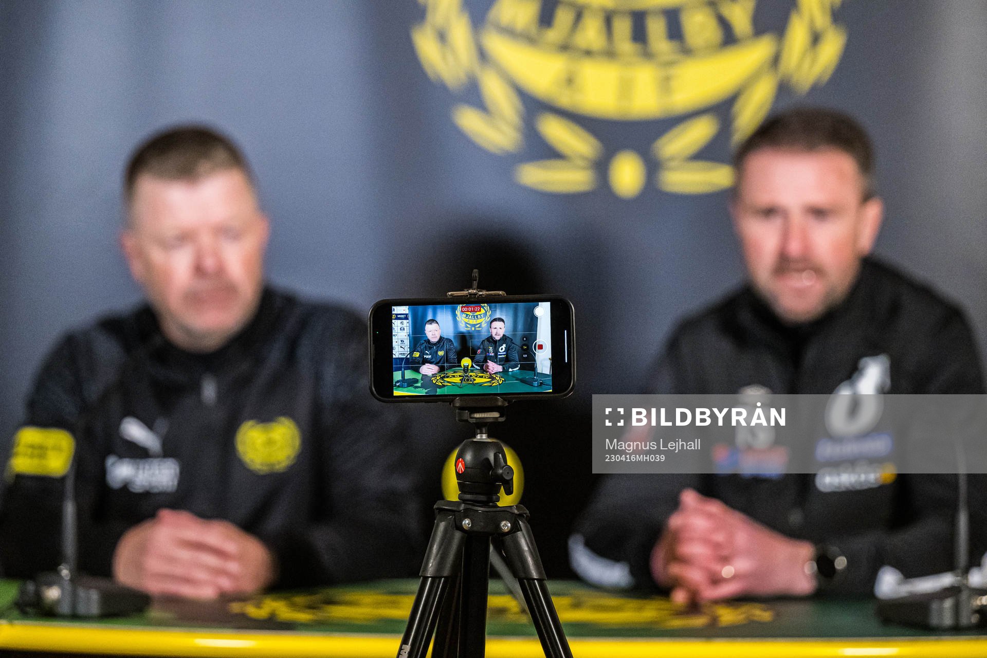Mjällbys tränare Anders Torstensson och Degerfors