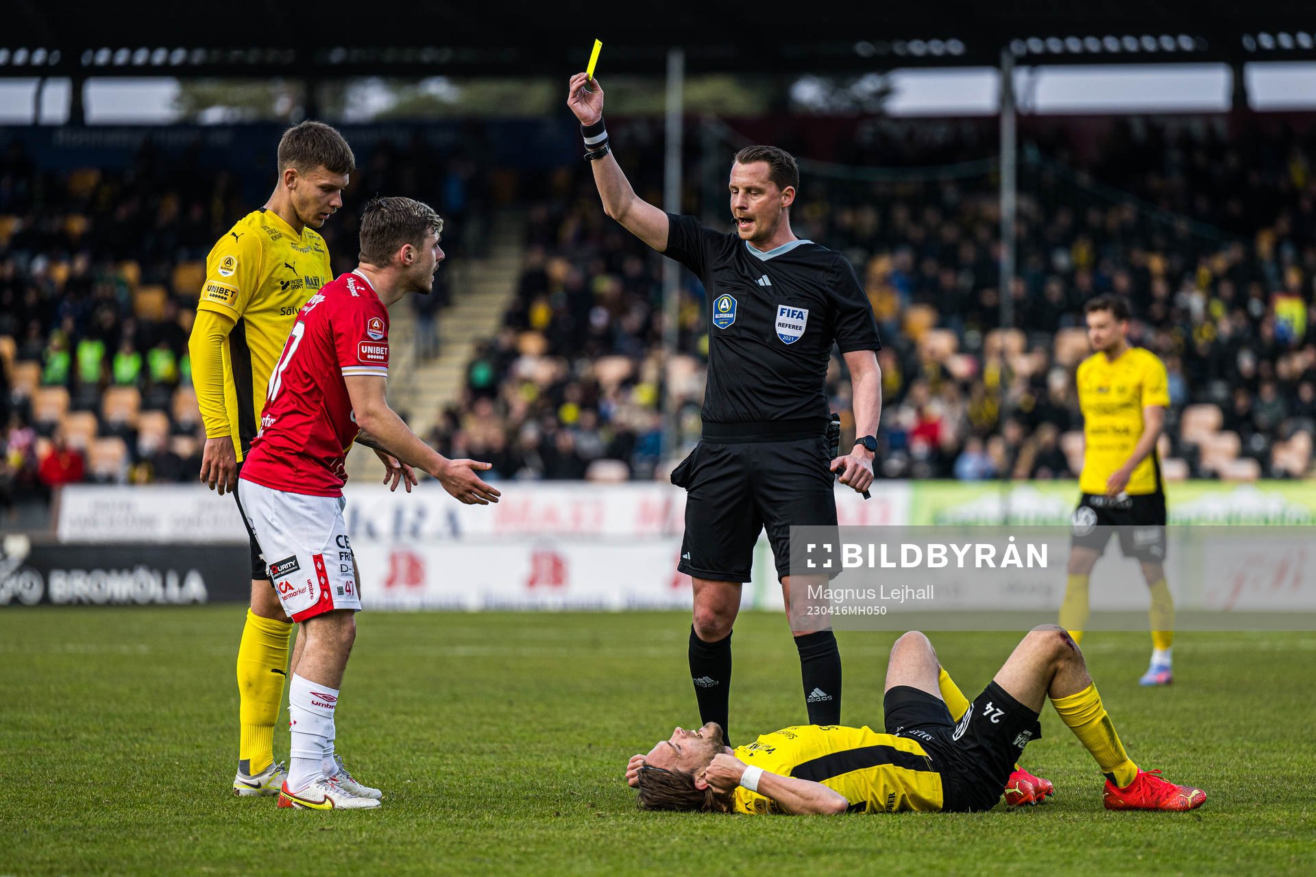 Degerfors Damjan Pavlovic får varning, Mjällbys Tom