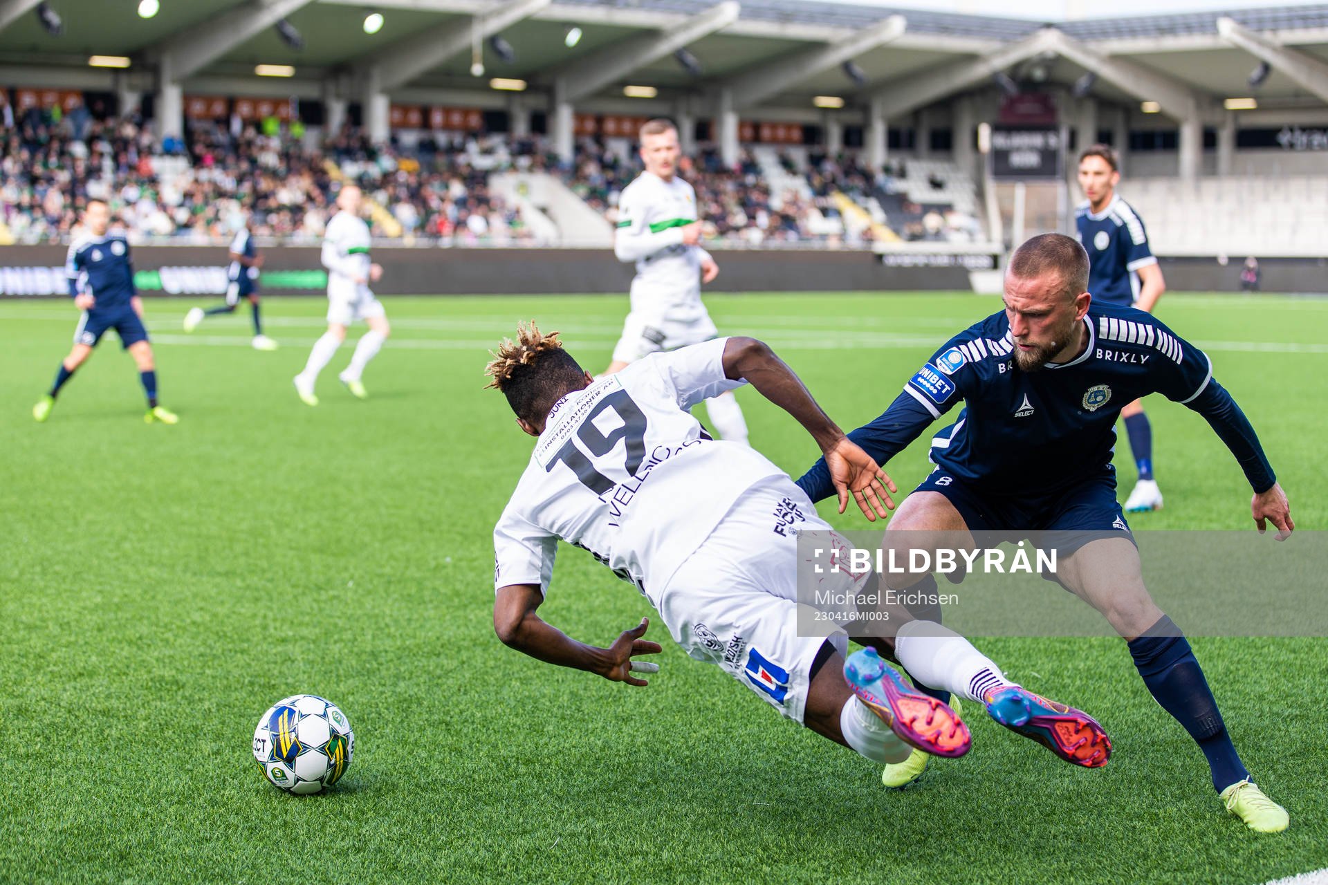 GAIS Richard Emeka Friday och Utsiktens Alexander Faltsetas