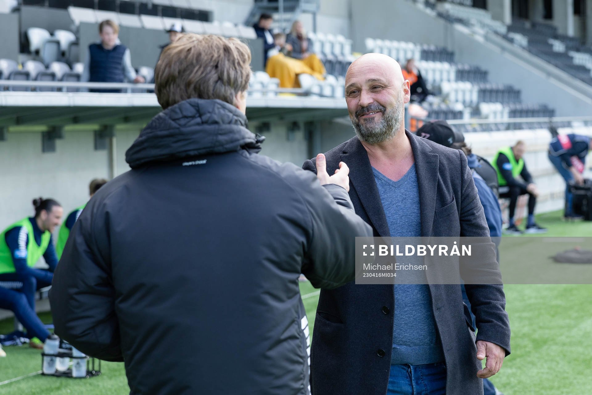 GAIS tränare Fredrik Holmberg och Utsiktens manager Bosko
