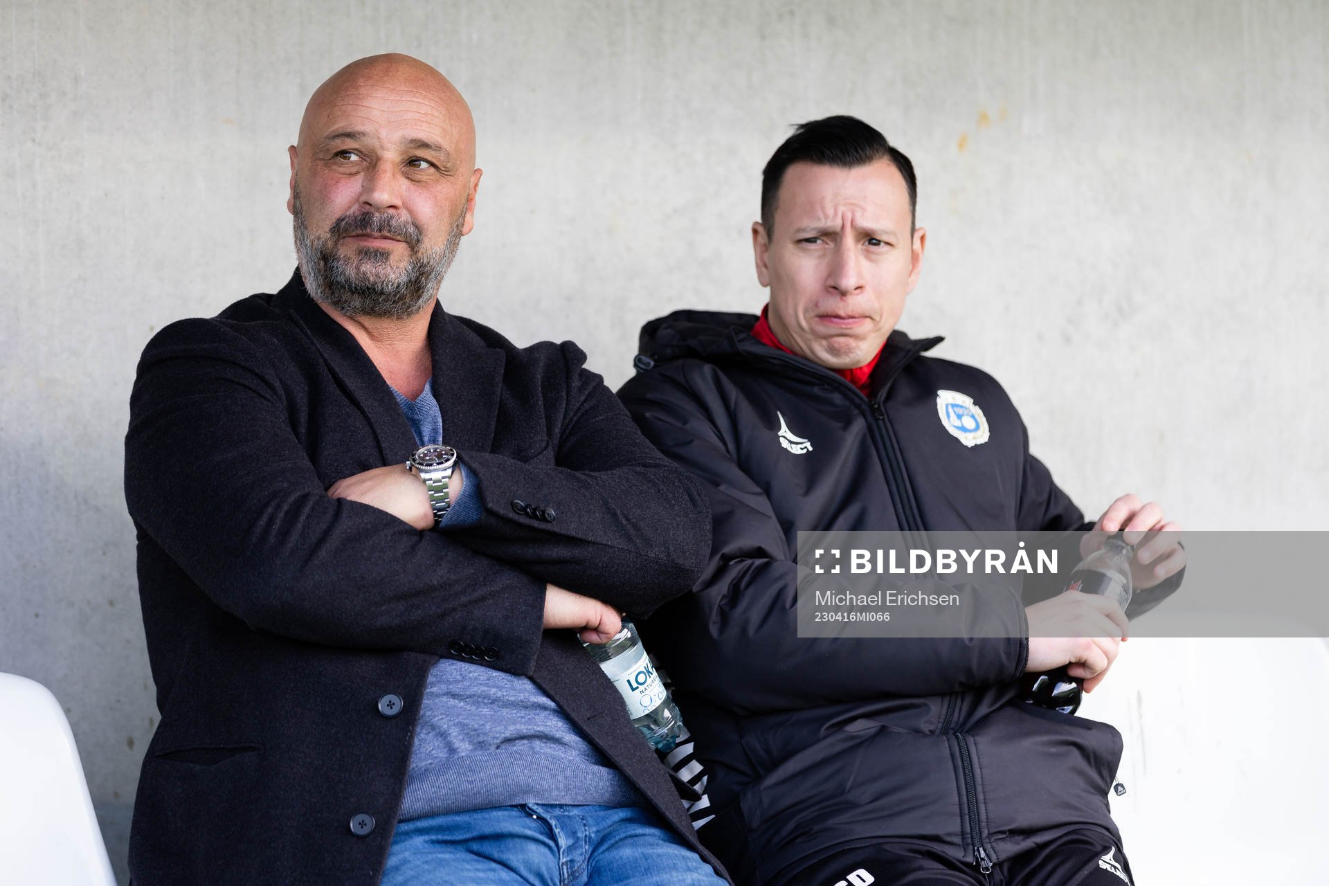 Utsiktens manager Bosko Orovic och tränare Martin Smedberg