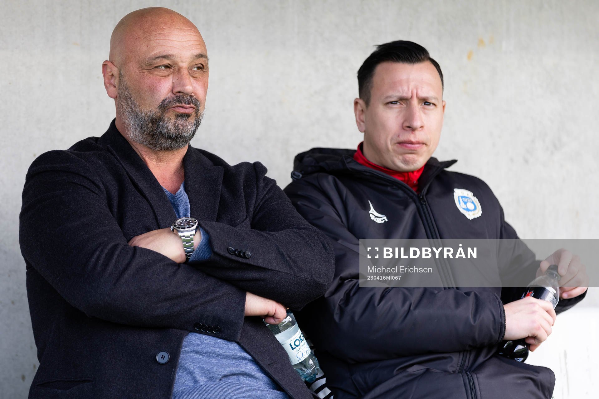 Utsiktens manager Bosko Orovic och tränare Martin Smedberg