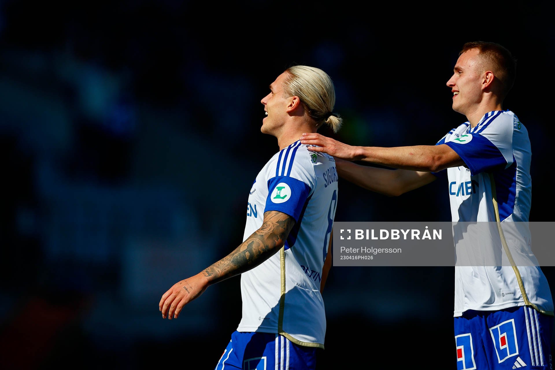 IFK Norrköpings Arnor Sigurdsson och Victor Stange Lind