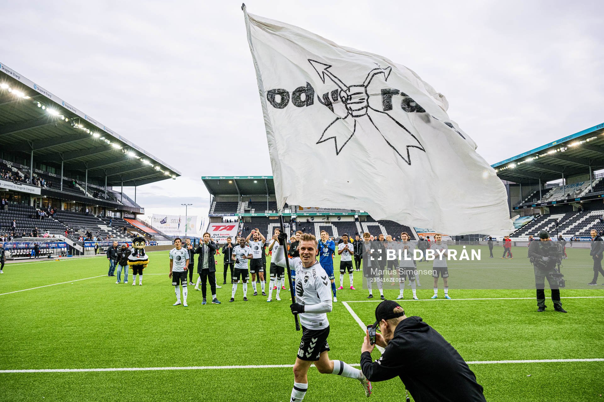 Mikael Norø Ingebrigtsen of Odd celebrates