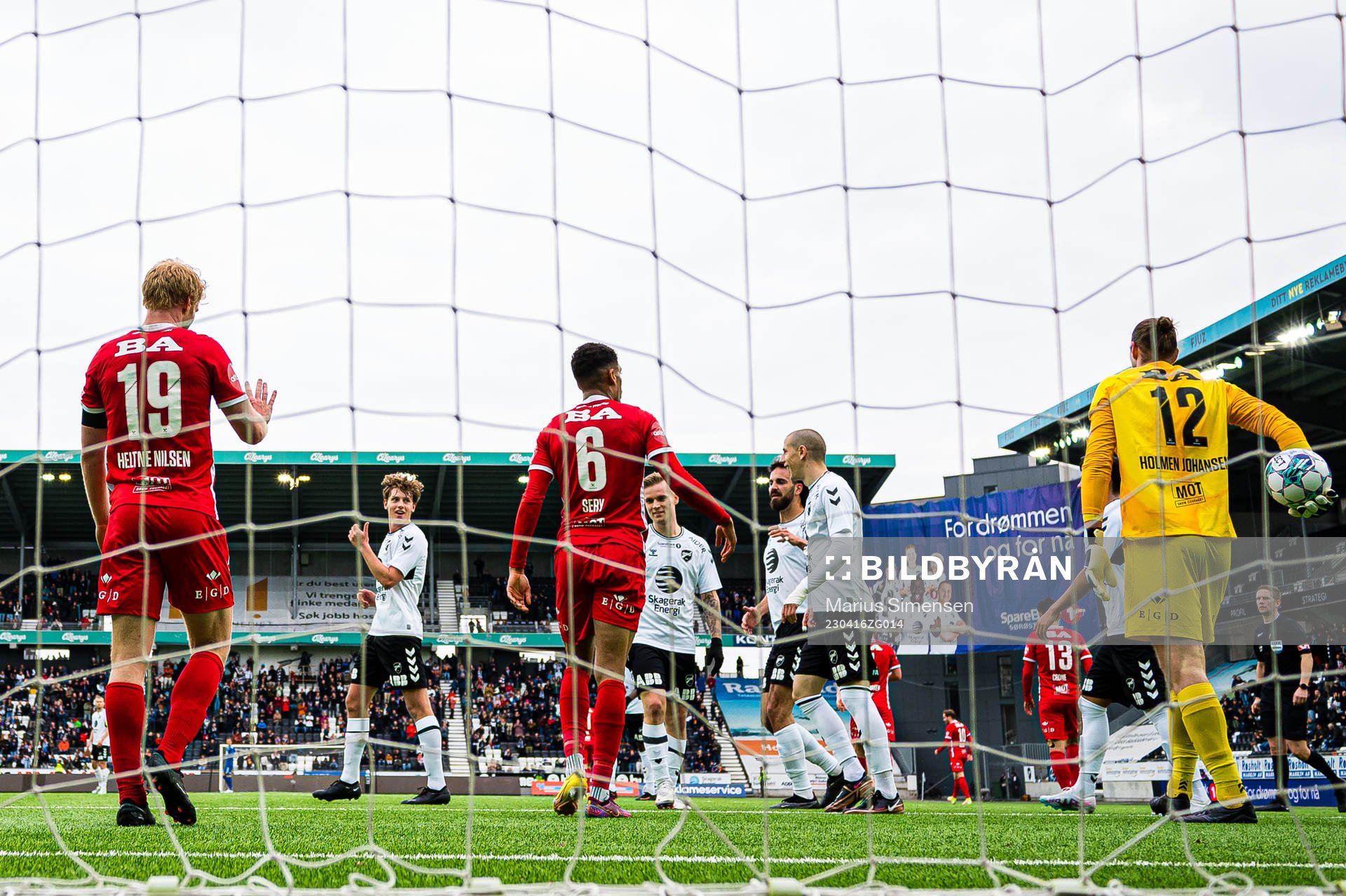 Filip Jørgensen of Odd celebrates