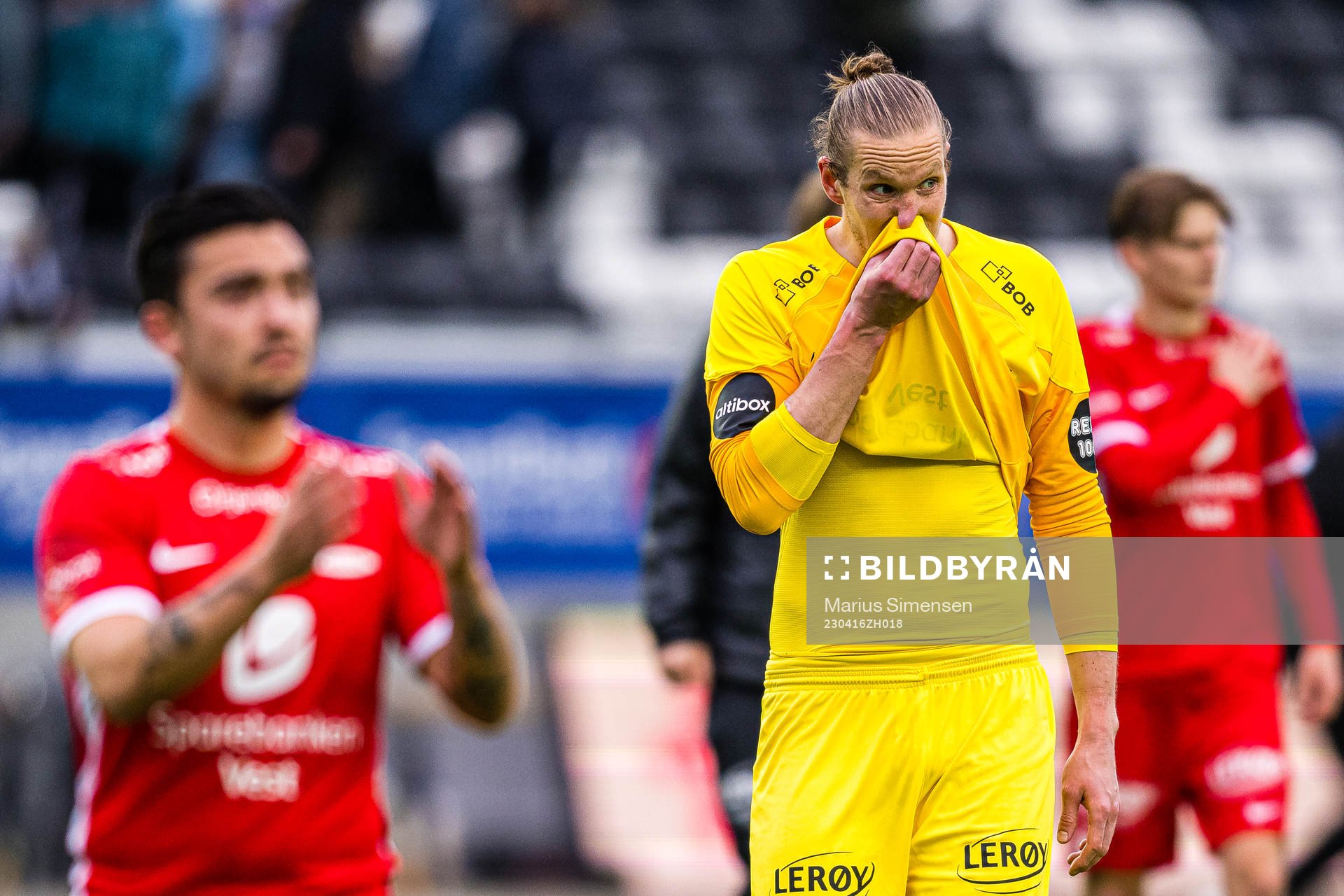 Eirik Holmen Johansen of Brann looks dejected