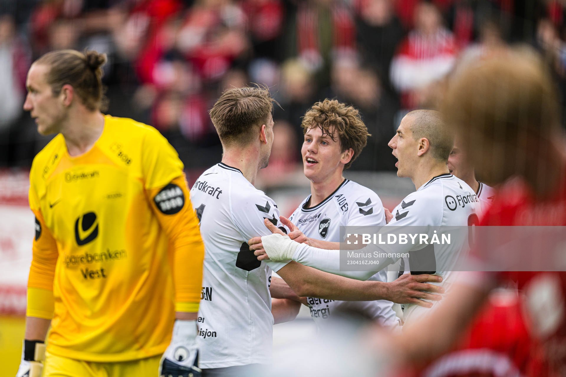 Filip Jørgensen of Odd celebrates