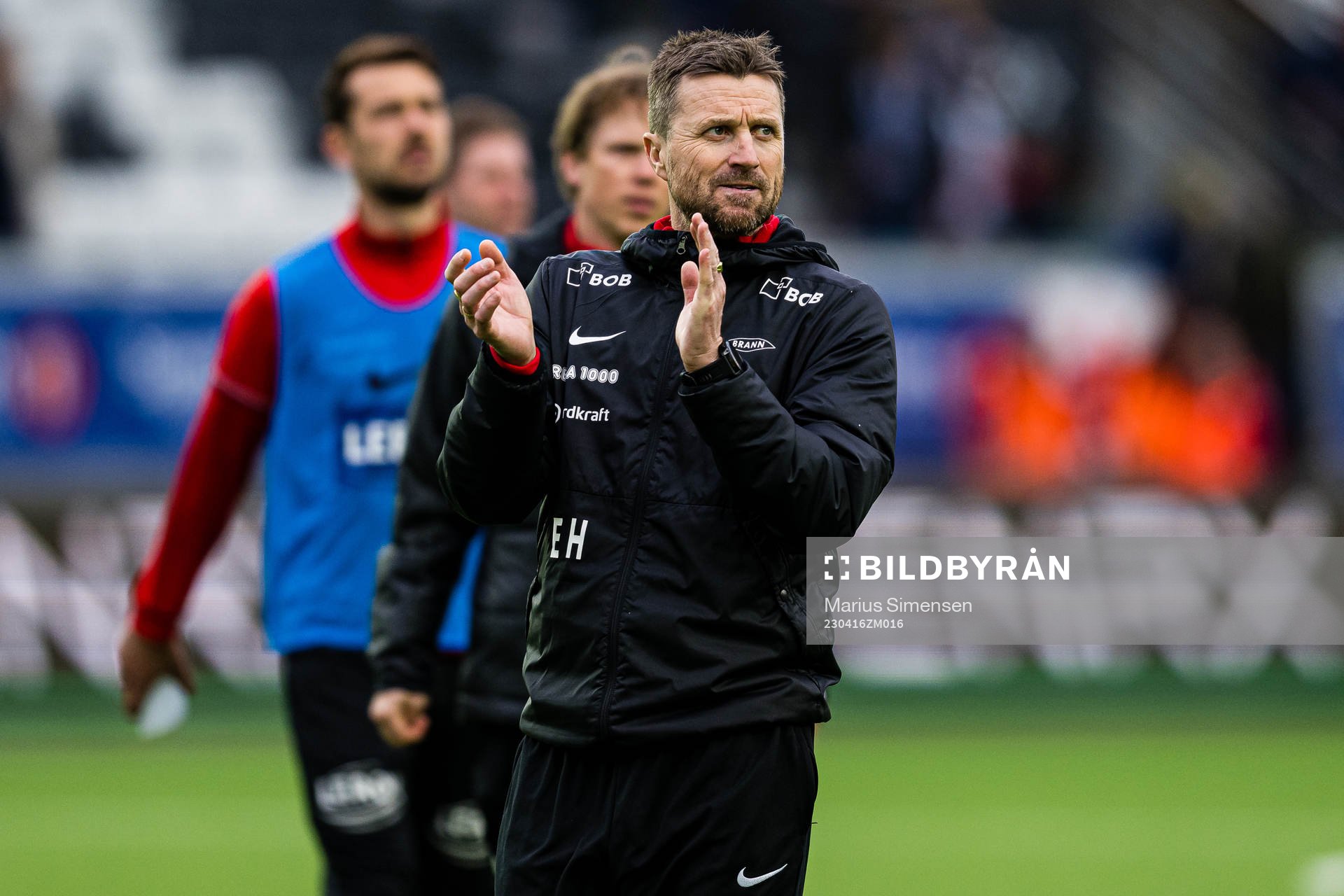 Eirik Horneland, head coach of Brann, looks dejected