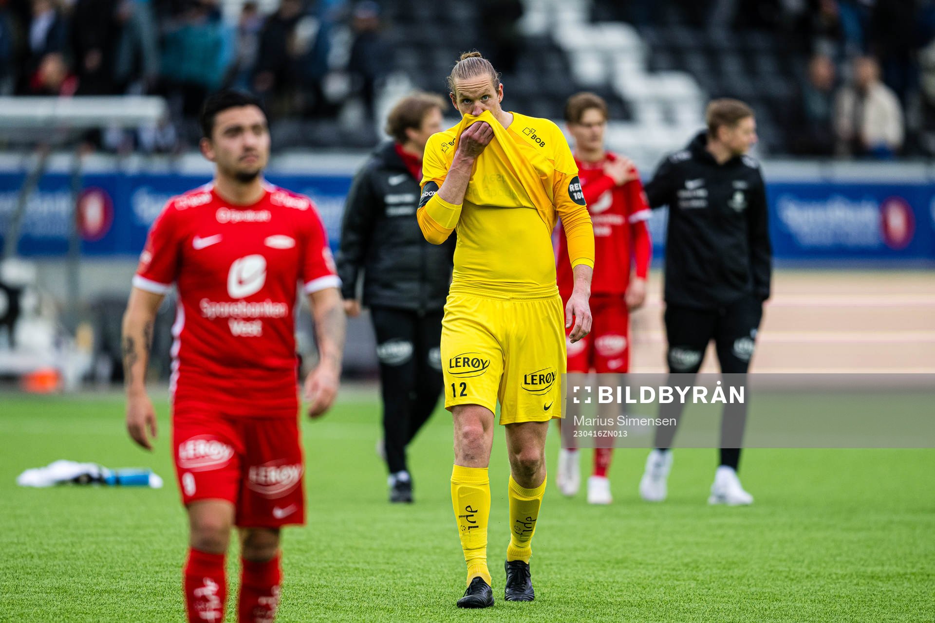 Eirik Holmen Johansen of Brann looks dejected