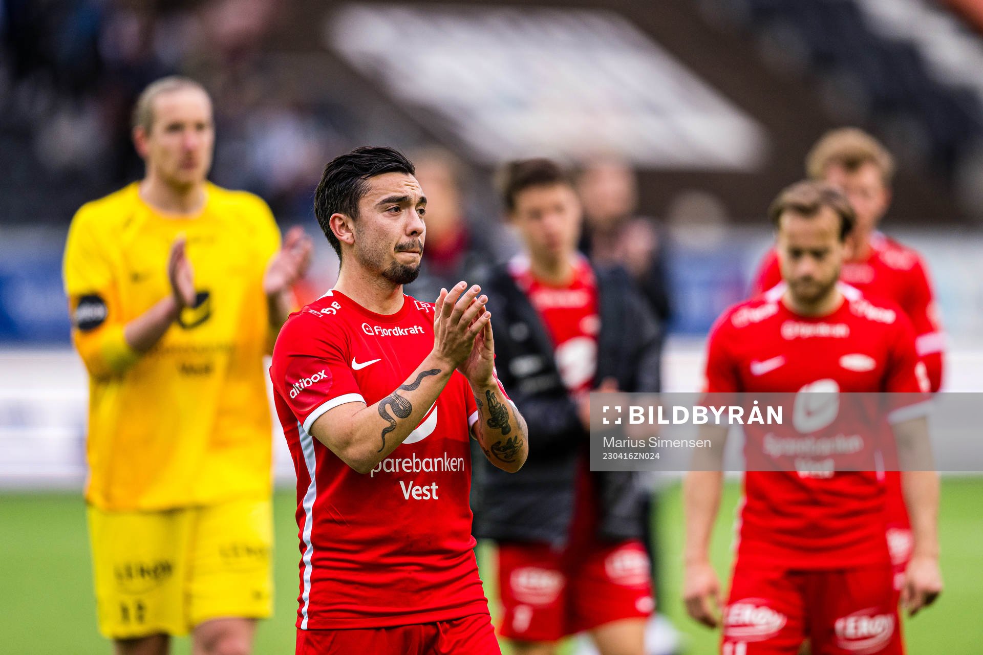 Niklas Castro of Brann looks dejected