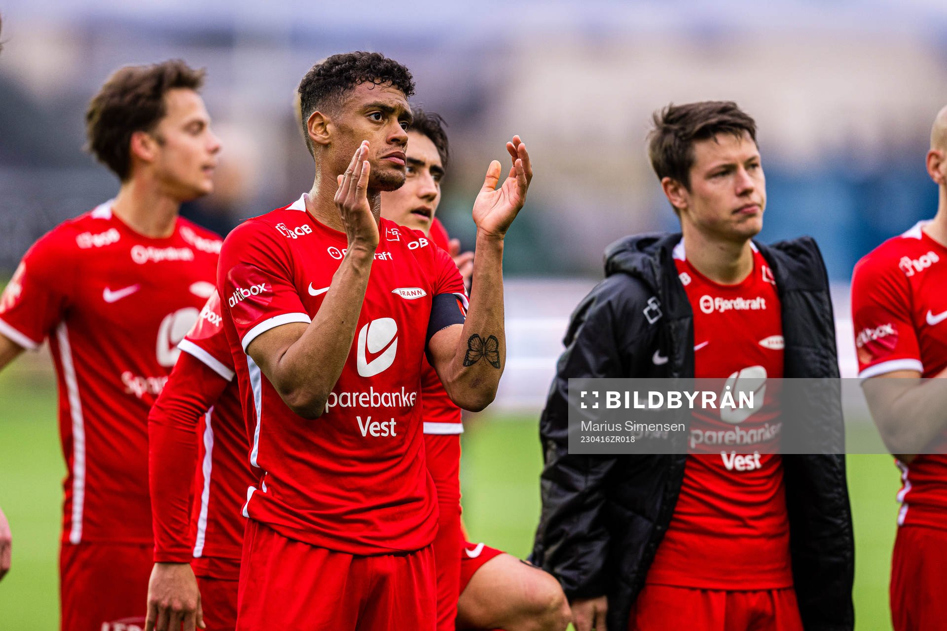 Japhet Sery Larsen of Brann looks dejected