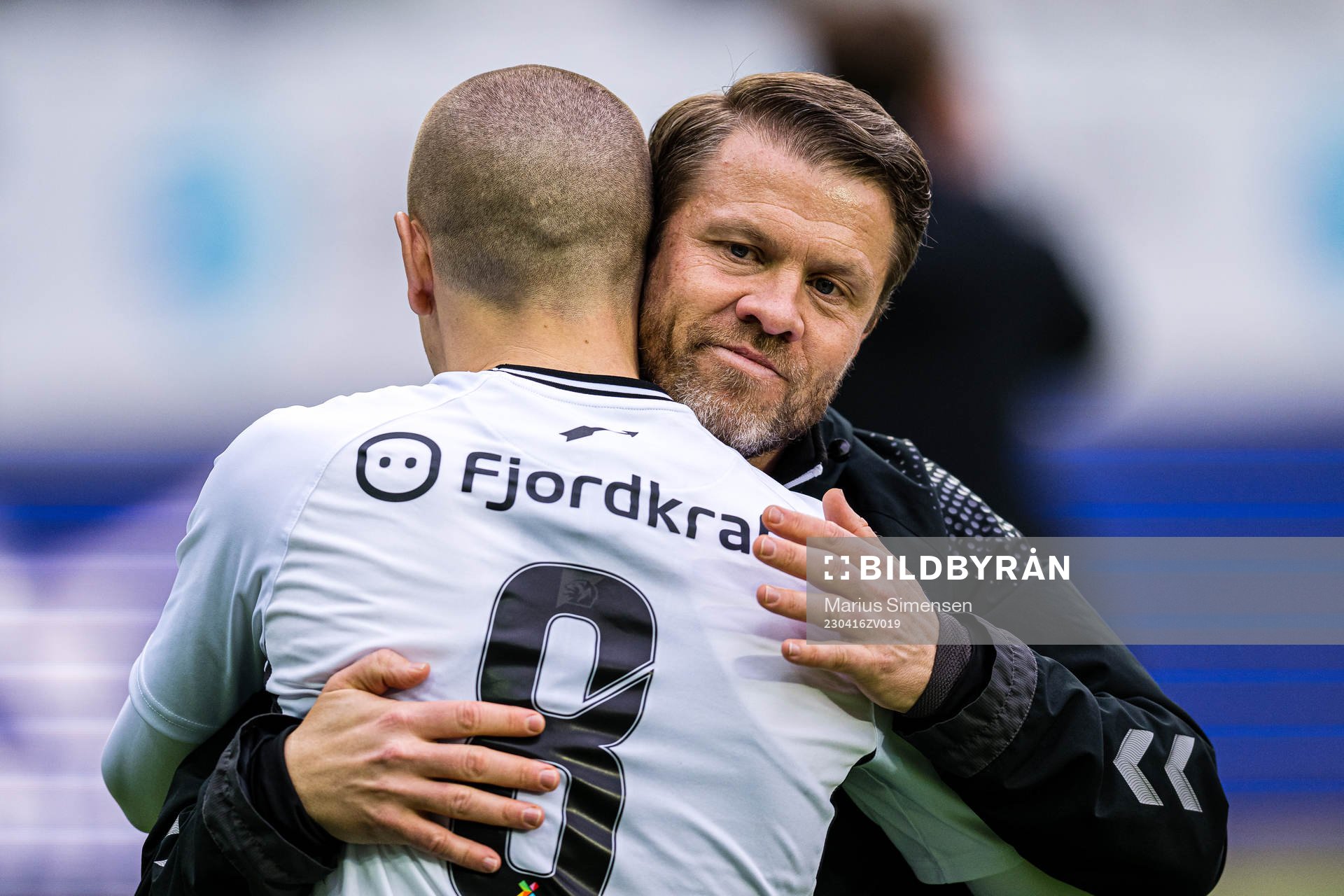 Milan Jevtovic of Odd and Pål Arne Paco Johansen, head
