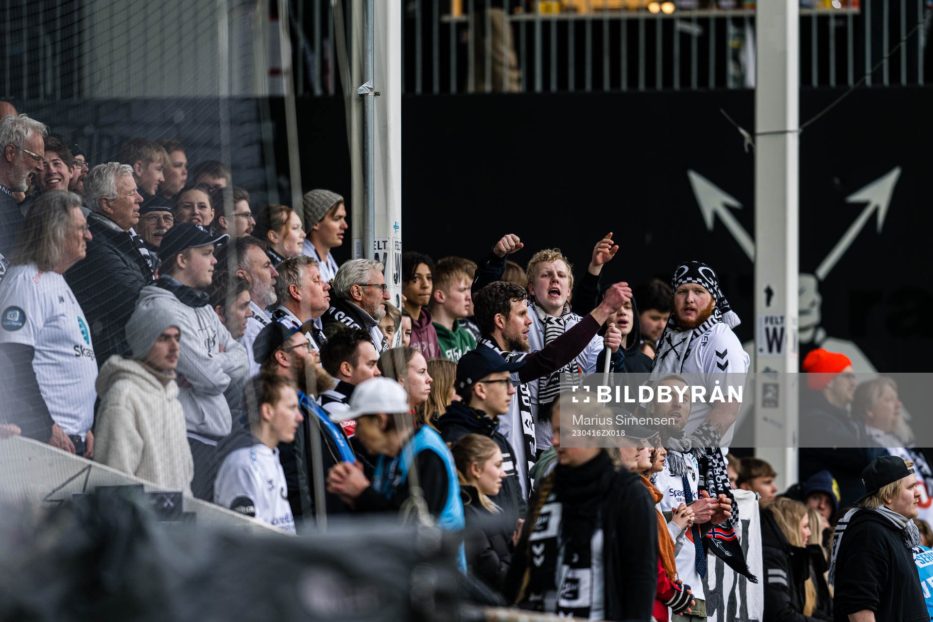 Spectators in the stands