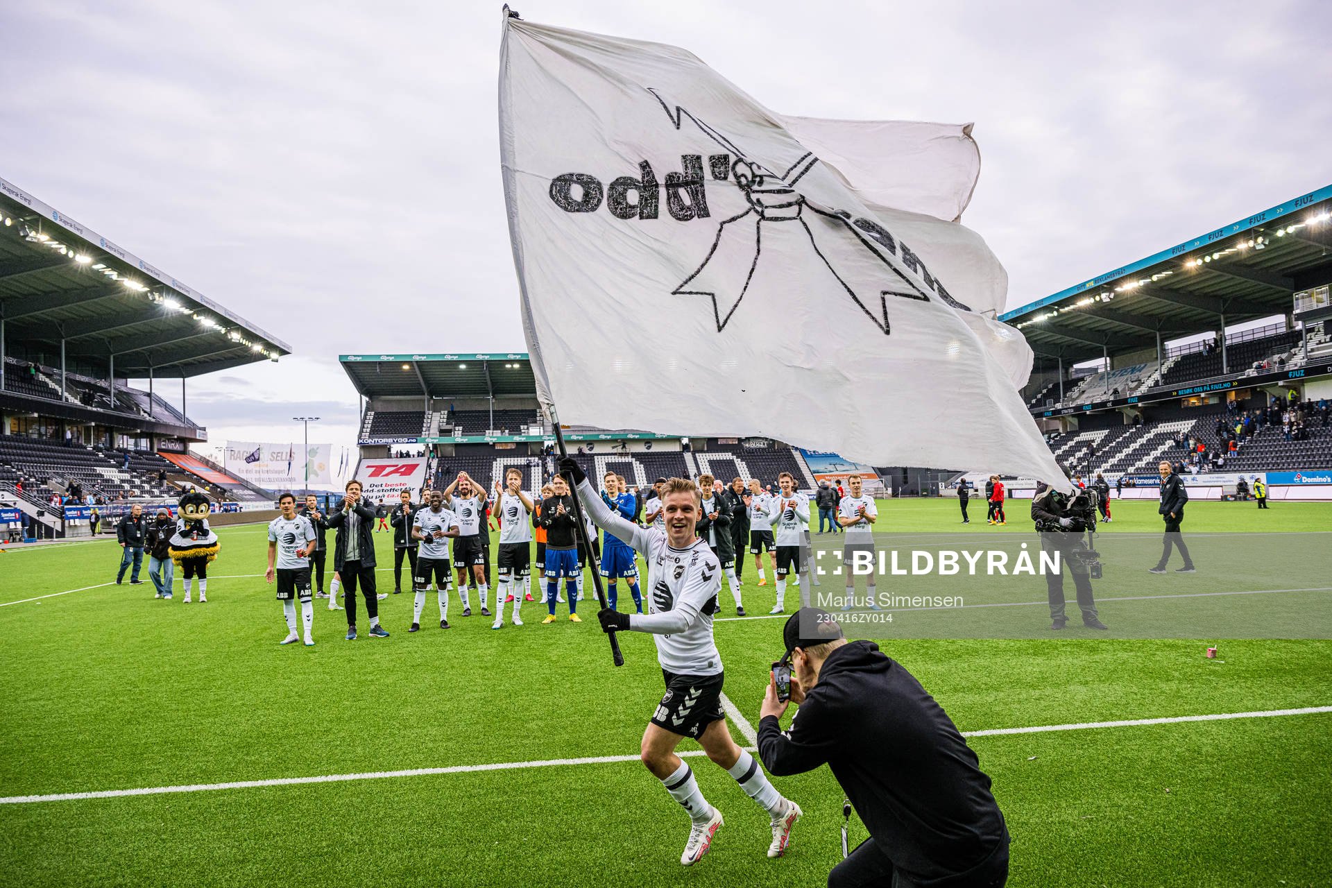 Mikael Norø Ingebrigtsen of Odd celebrates