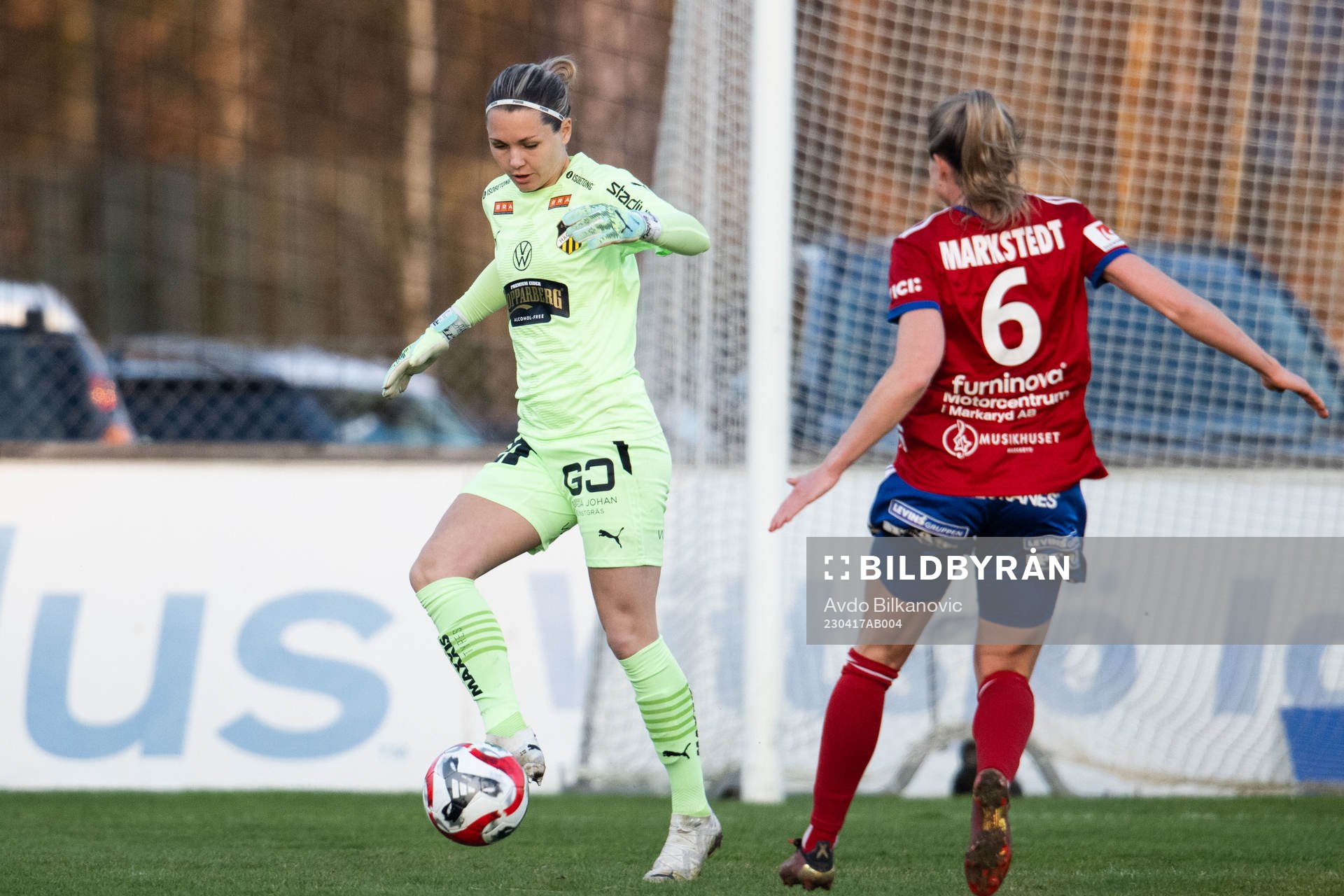 Häckens målvakt Jennifer Falk