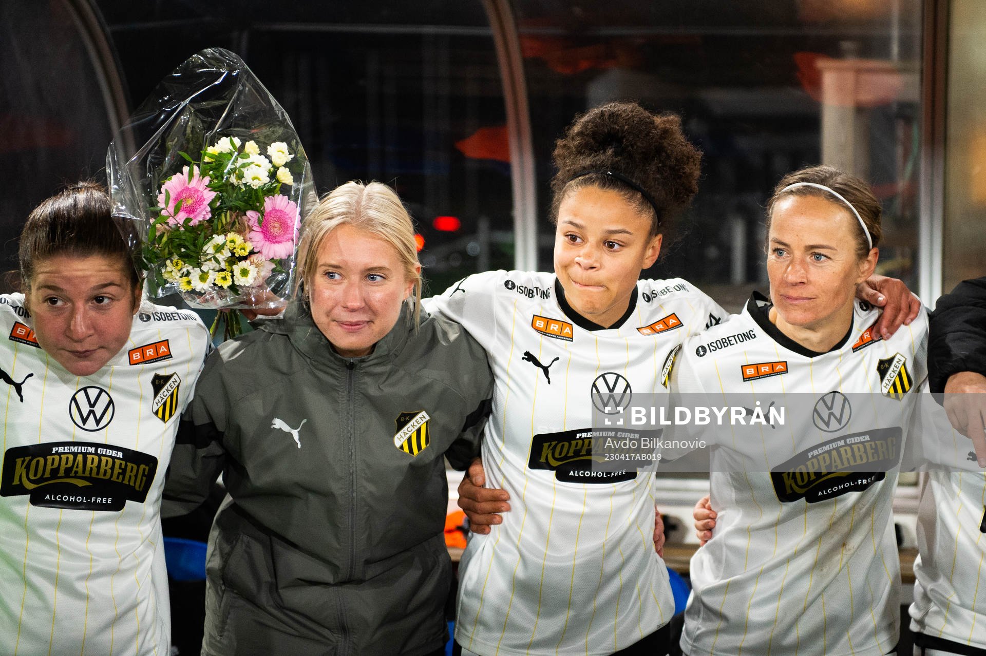 Häckens Felicia Schröder jublar