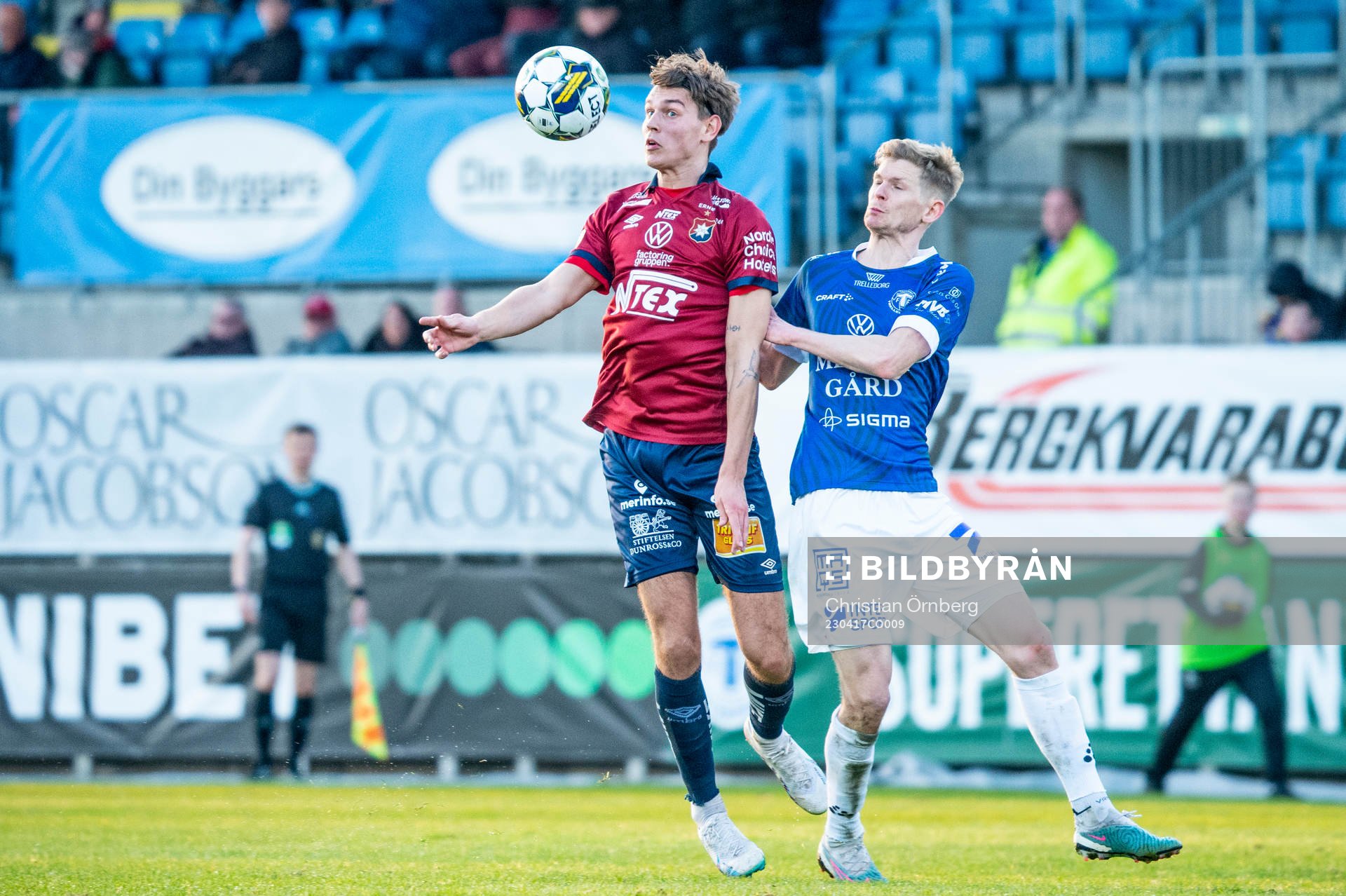 Örgrytes Noah Christoffersson mot Trelleborgs Fritiof