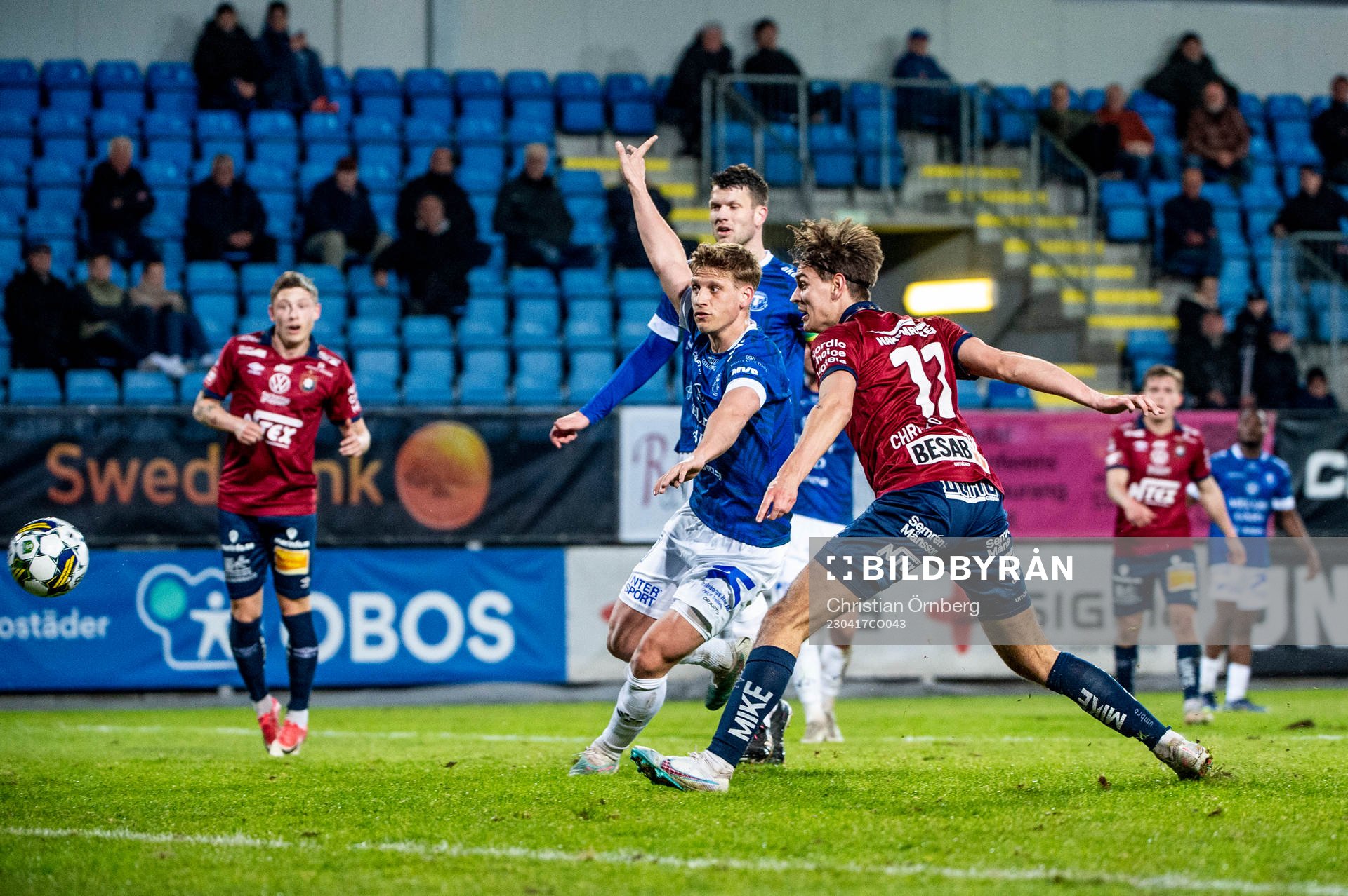 Örgrytes Noah Christoffersson mot Trelleborgs Tobias