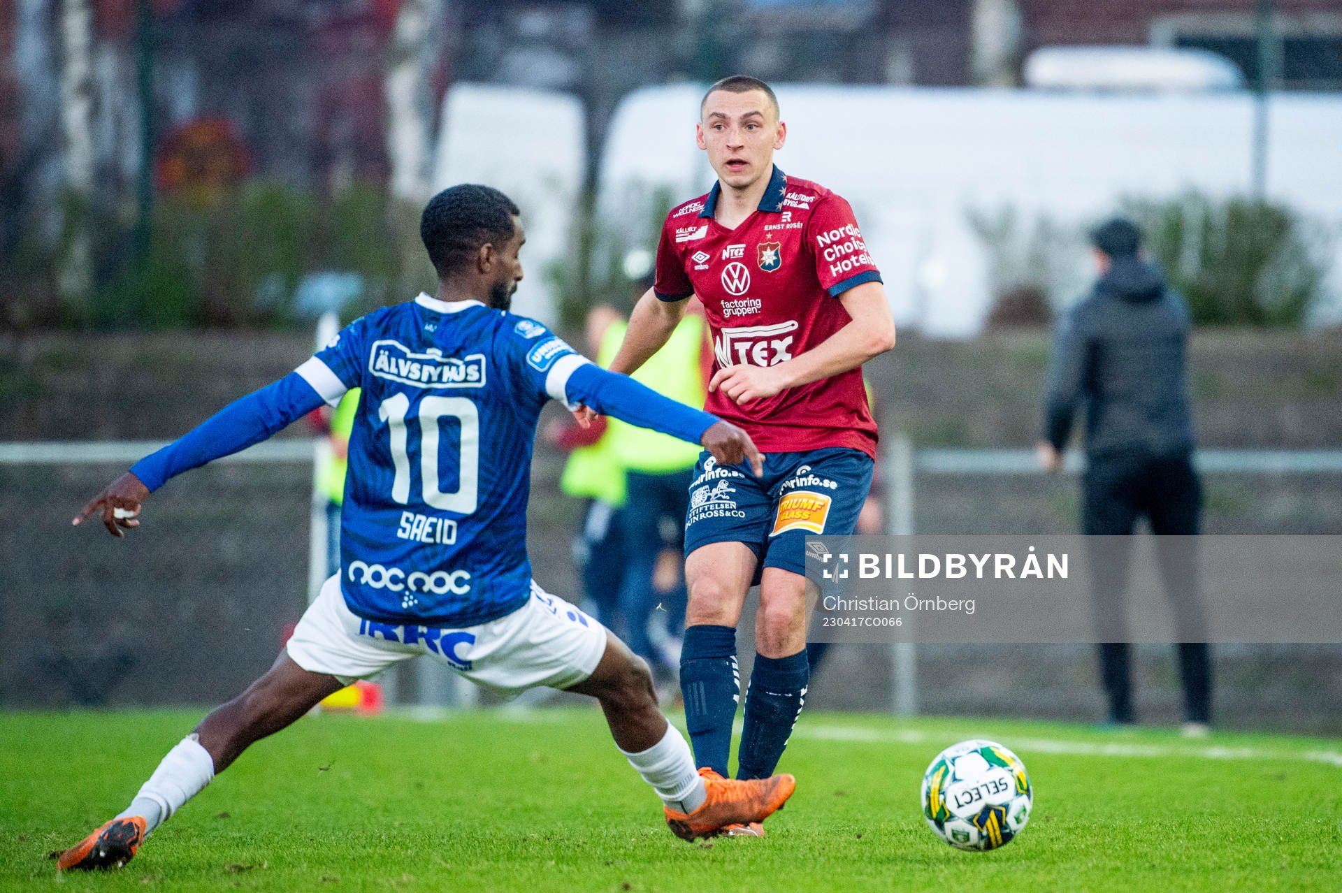 Örgrytes William Svensson mot Trelleborgs Mohammed Khalid