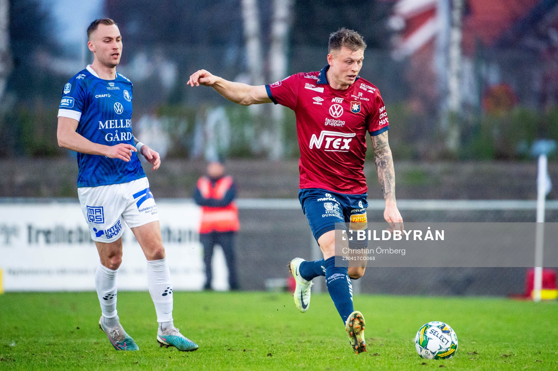 Trelleborgs Filip Bohman mot Örgrytes Marcus Haglind Sangre