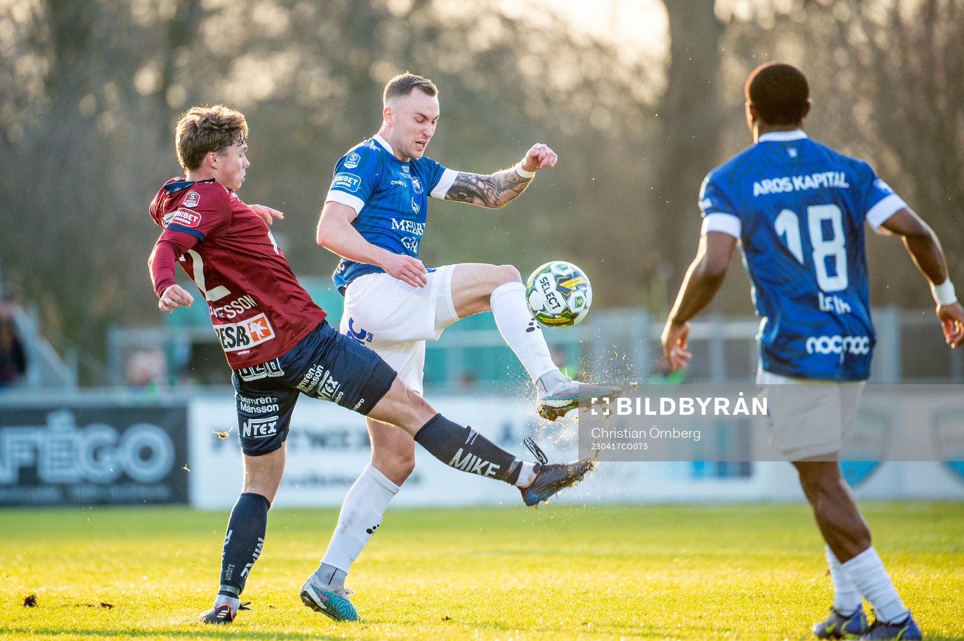 Trelleborgs Filip Bohman mot Örgrytes Linus Tagesson