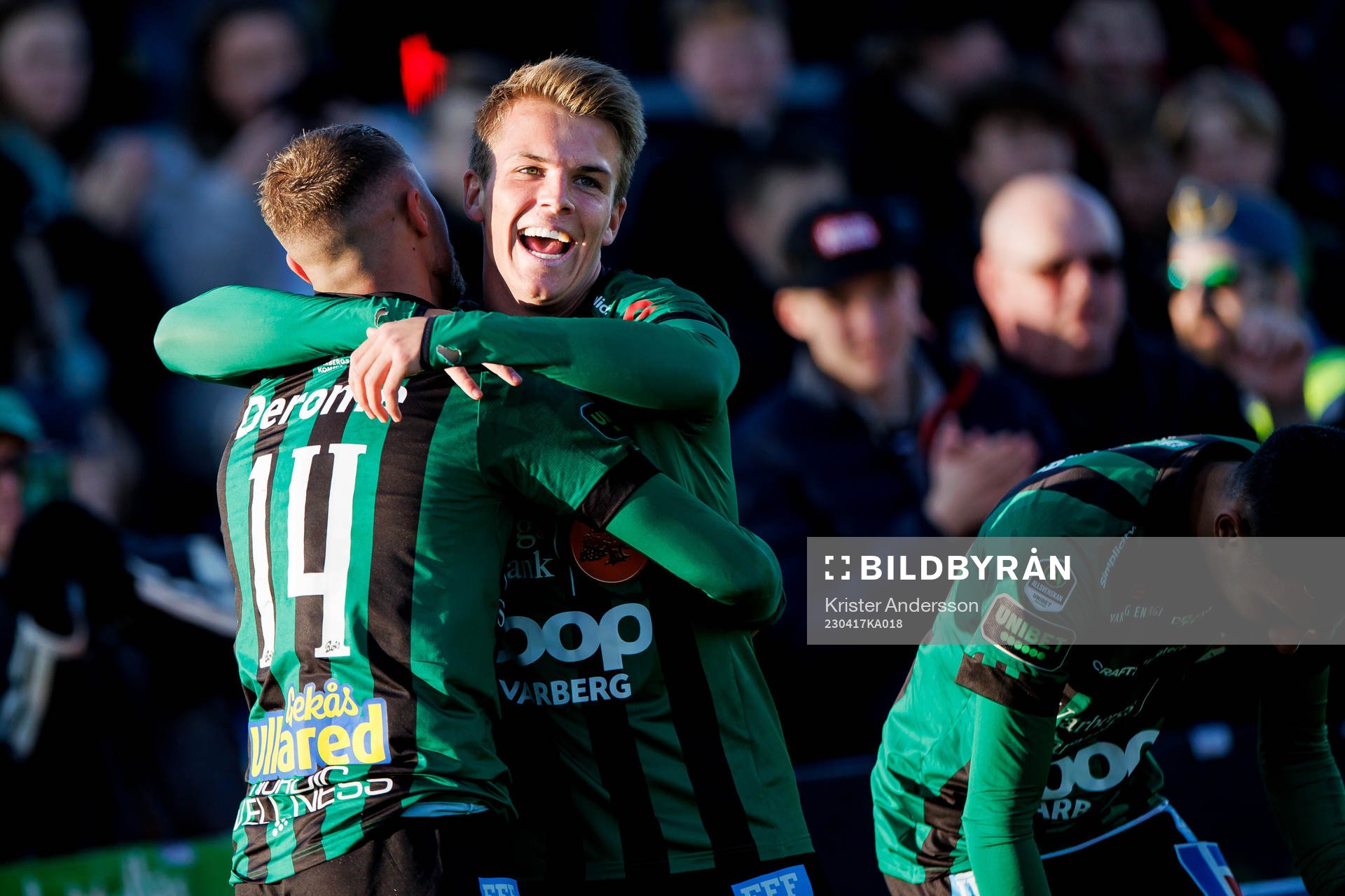 Varbergs Victor Karlsson jublar