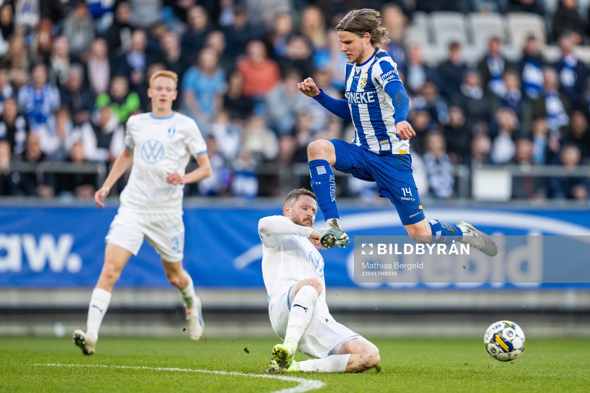Malmö FFs Lasse Nielsen och IFK Göteborgs Gustaf Norlin