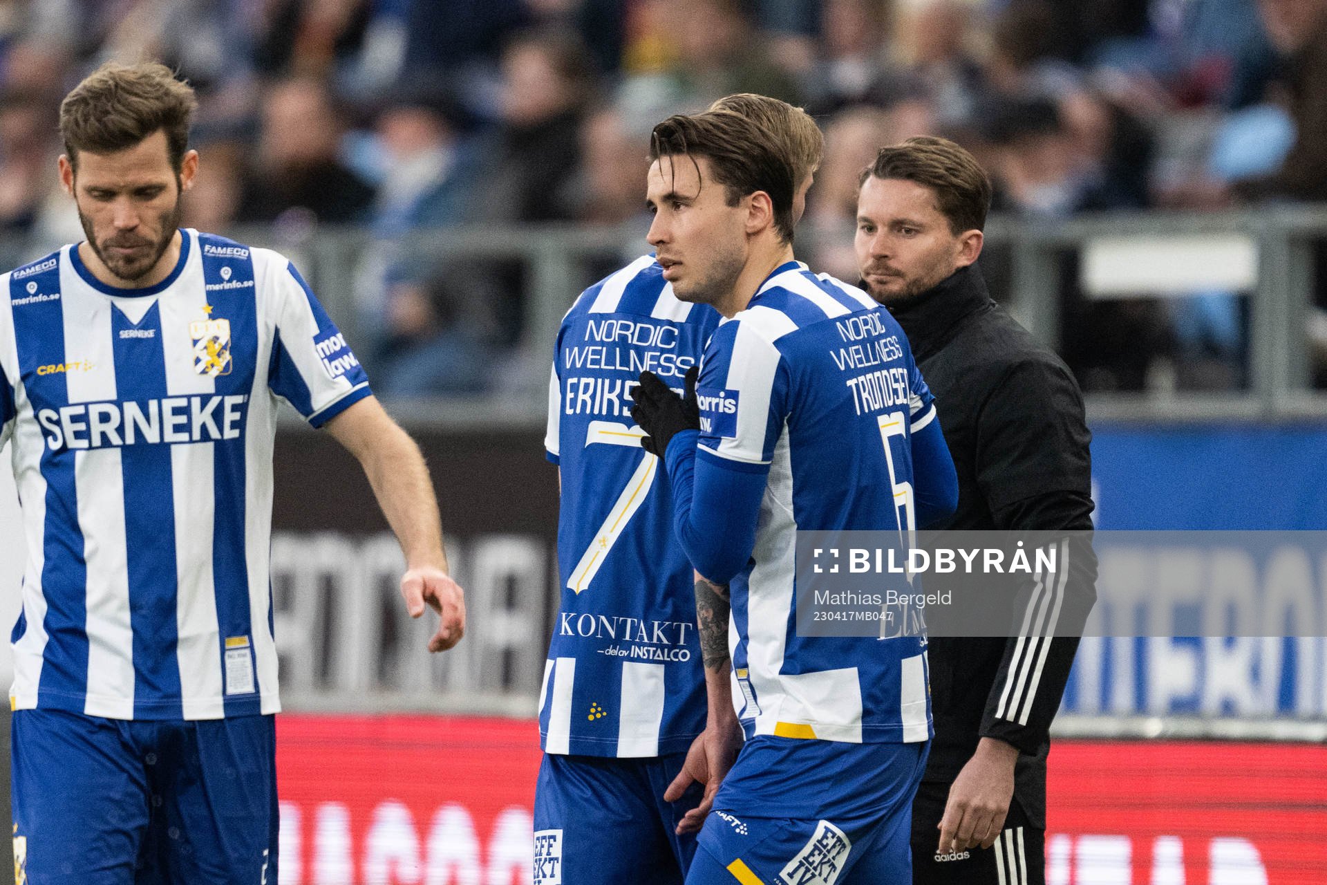 IFK Göteborgs Anders Trondsen byts in