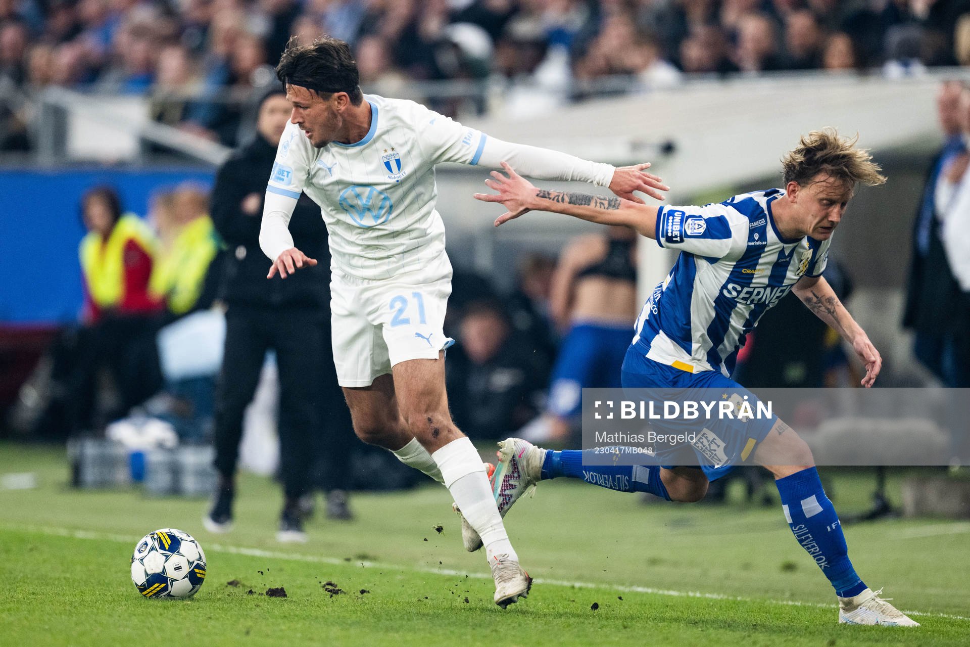 Malmö FFs Stefano Vecchia och IFK Göteborgs Sebastian