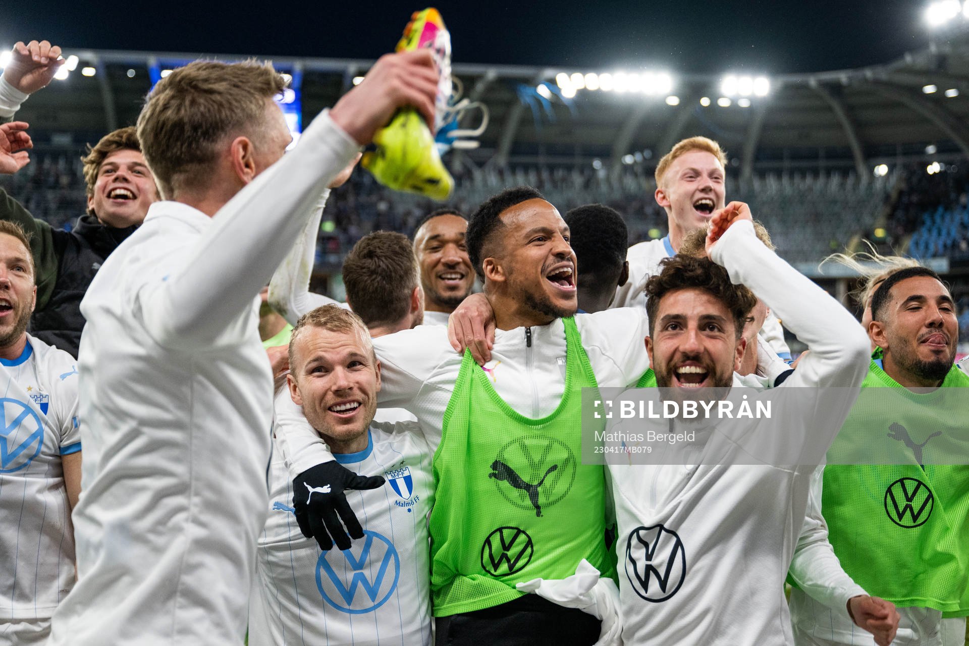 Malmö FFs Søren Rieks, Oscar Lewicki, Martin Olsson och