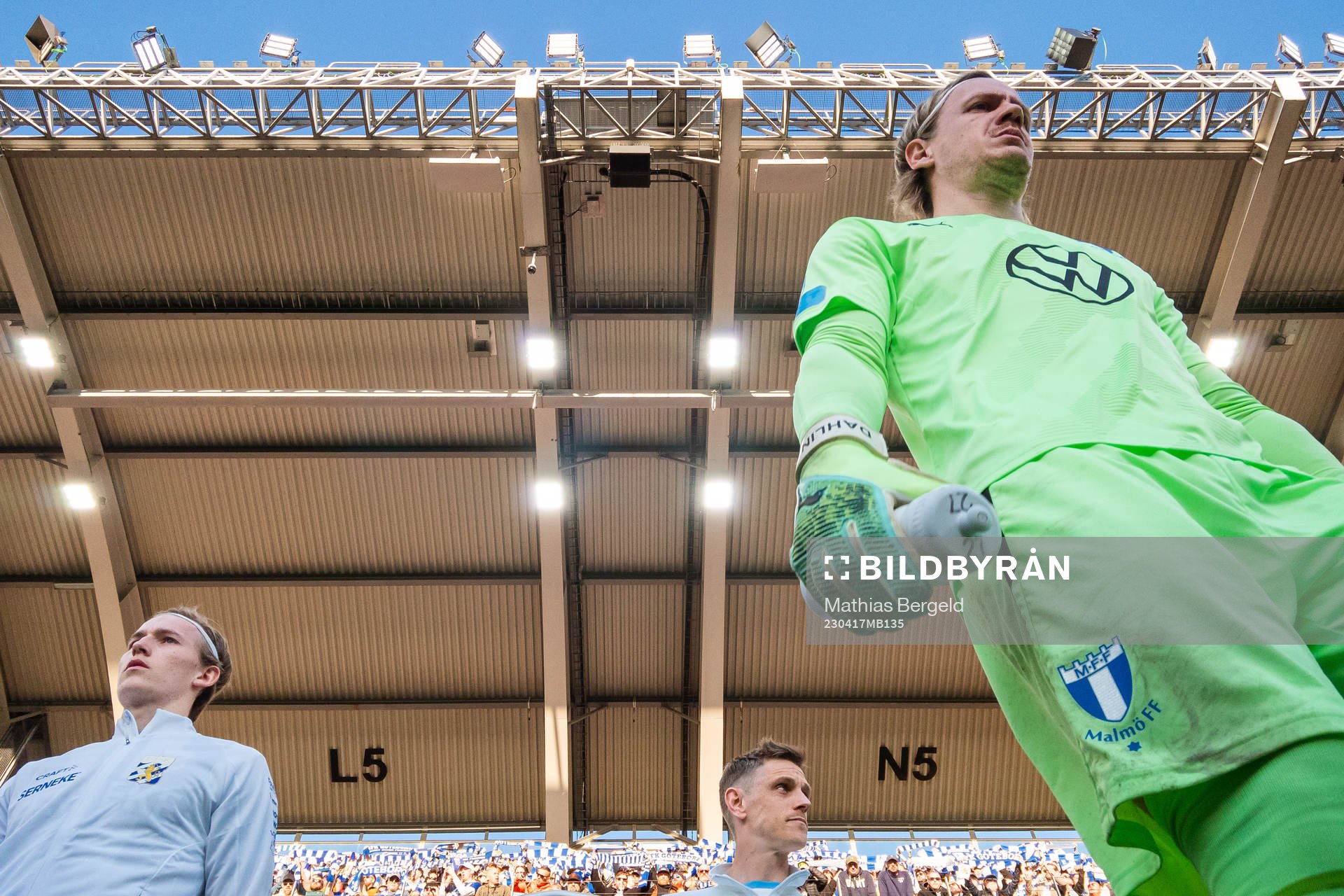 Malmö FFs Søren Rieks och målvakt Johan Dahlin