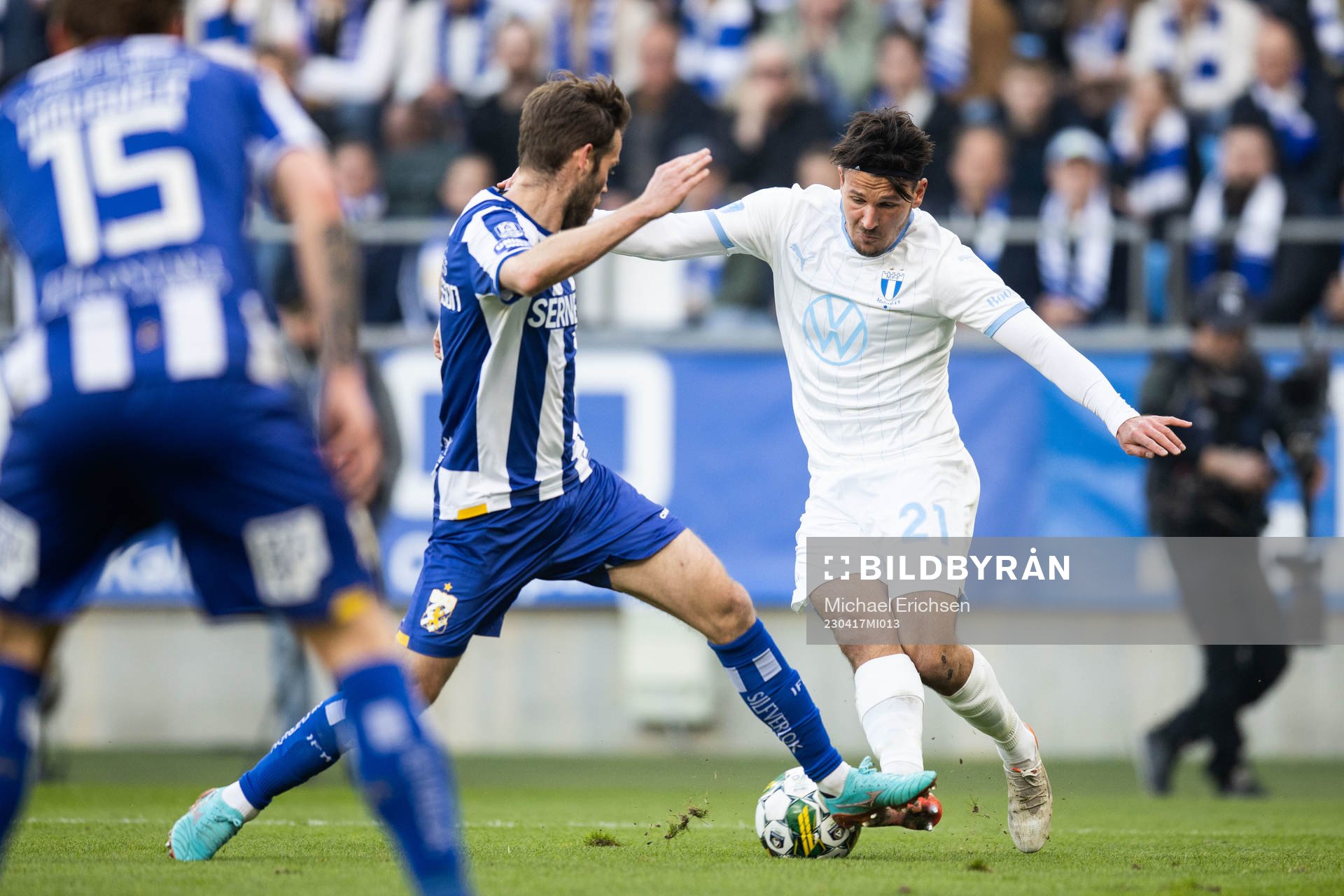 IFK Göteborgs Emil Salomonsson och Malmö FFs Stefano