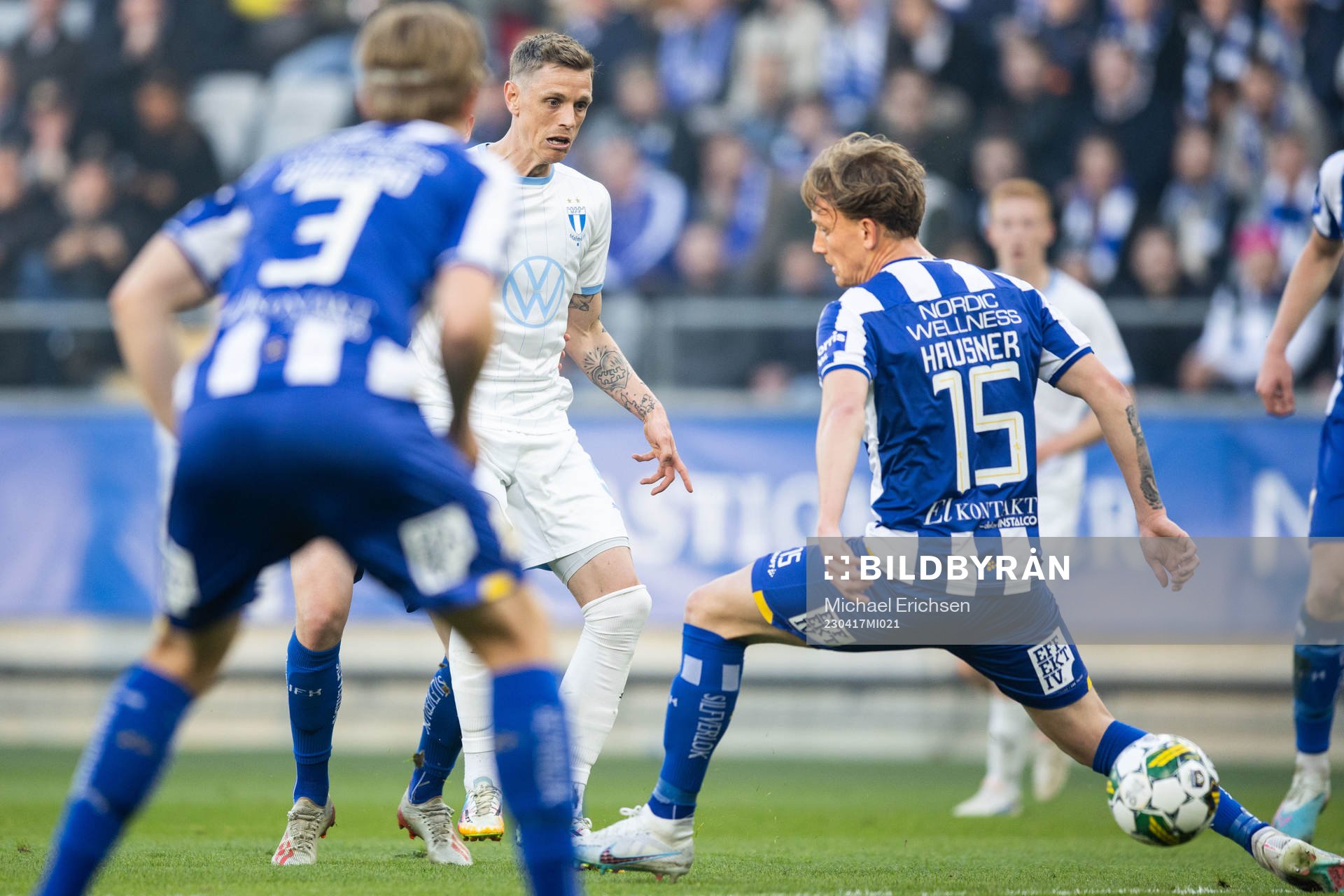 Malmö FFs Søren Rieks och IFK Göteborgs Sebastian Hausner