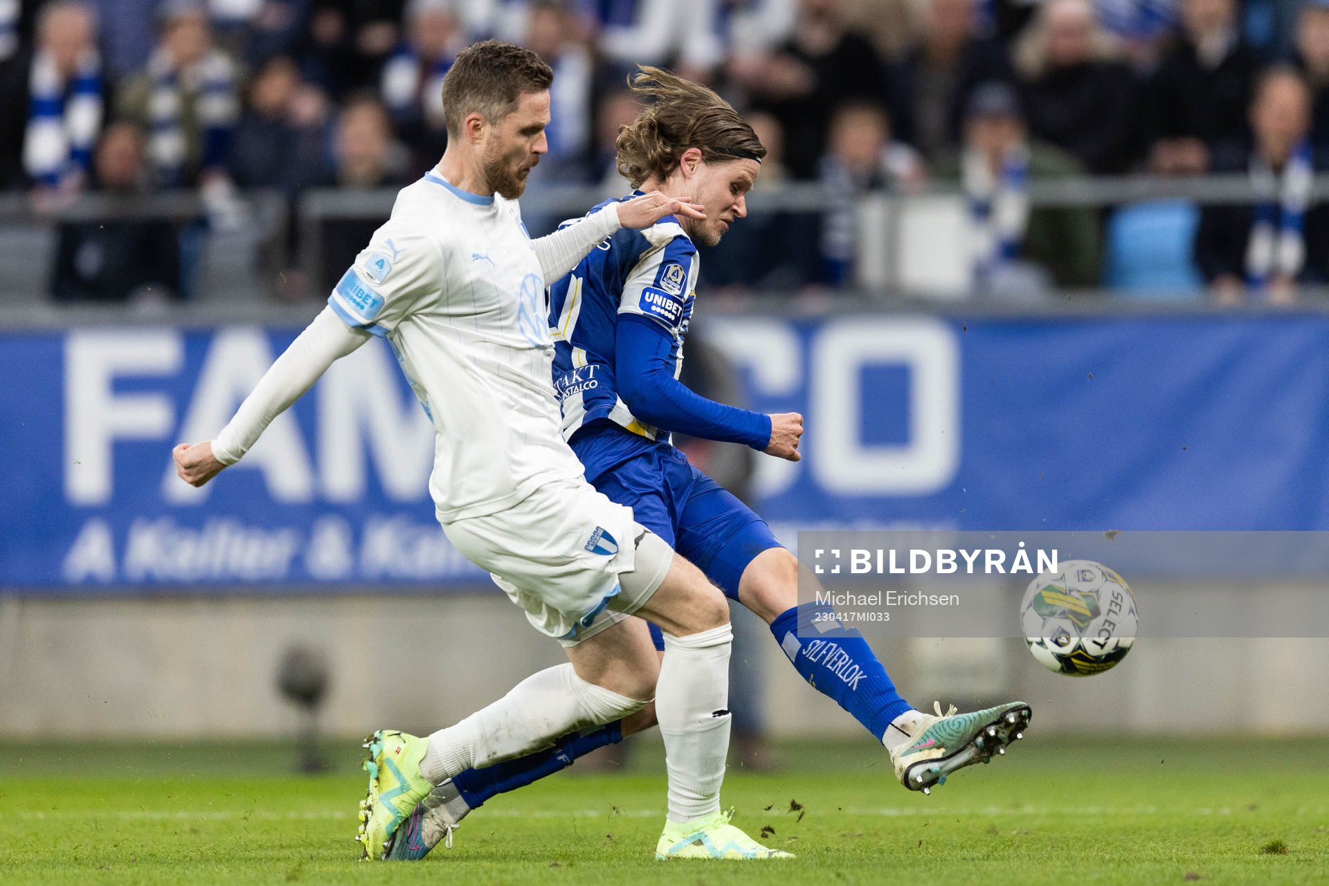 Malmö FFs Lasse Nielsen och IFK Göteborgs Gustaf Norlin