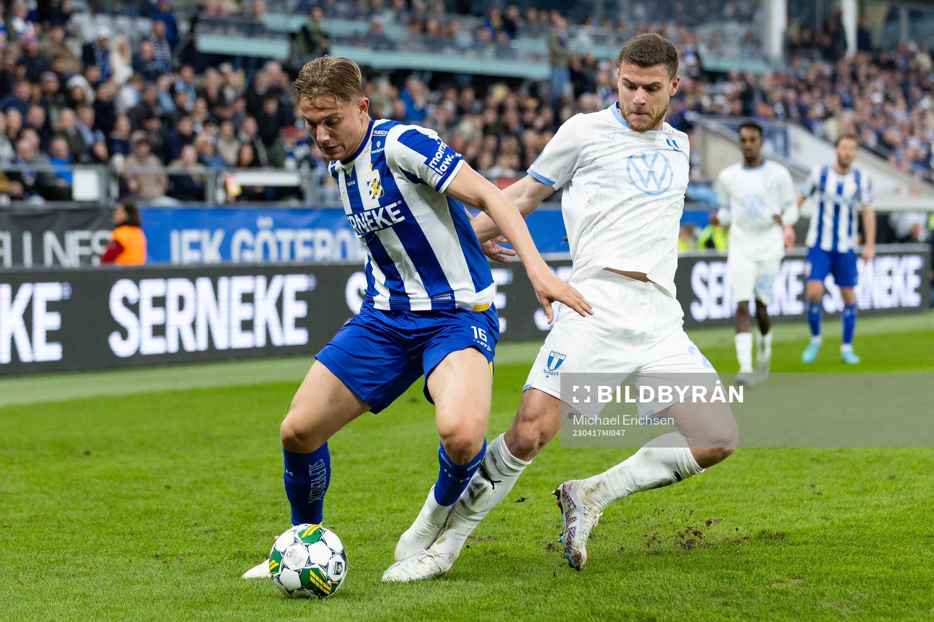 IFK Göteborgs Linus Carlstrand och Malmö FFs Gabriel