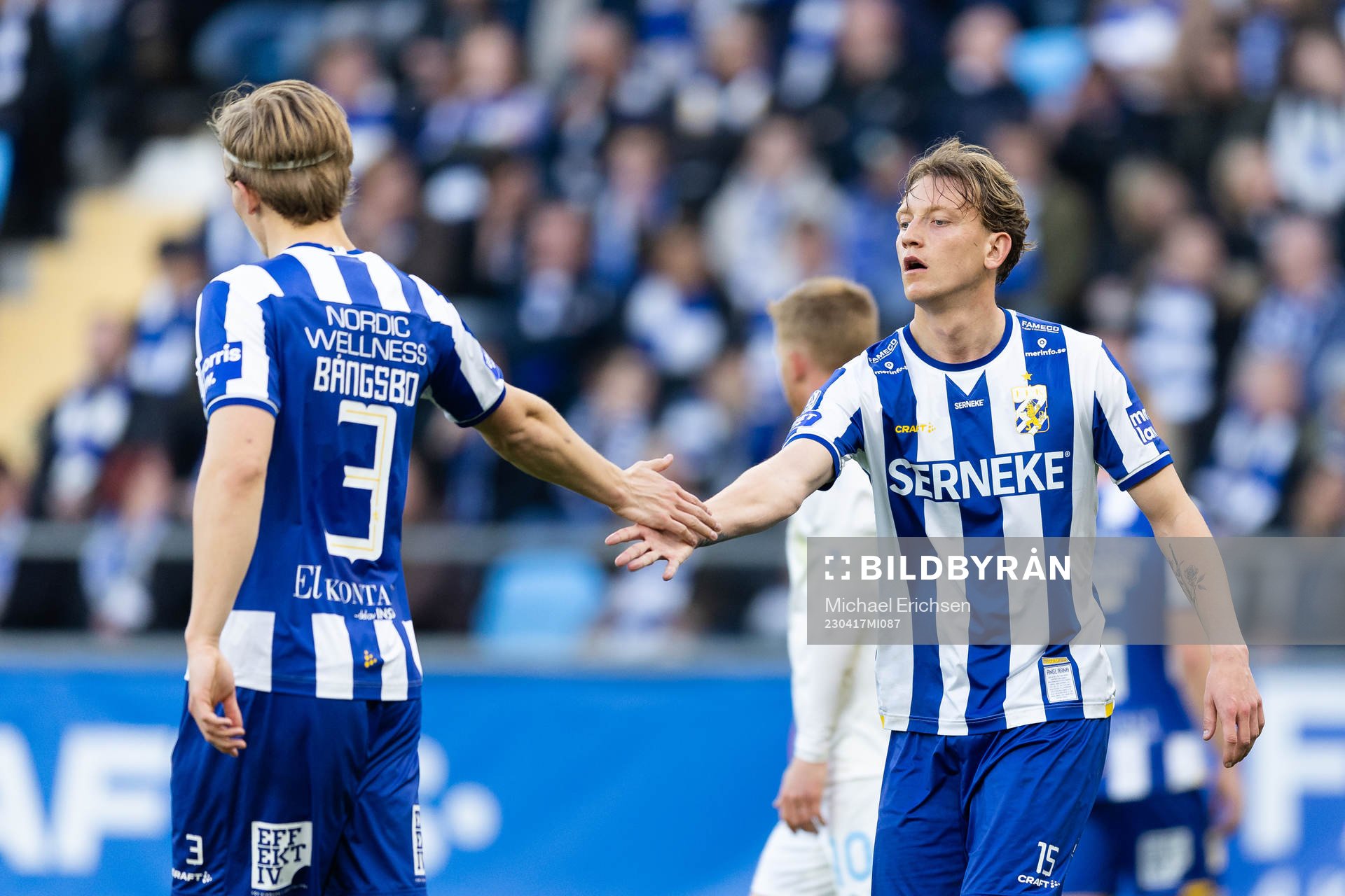 IFK Göteborgs Johan Bångsbo och Sebastian Hausner