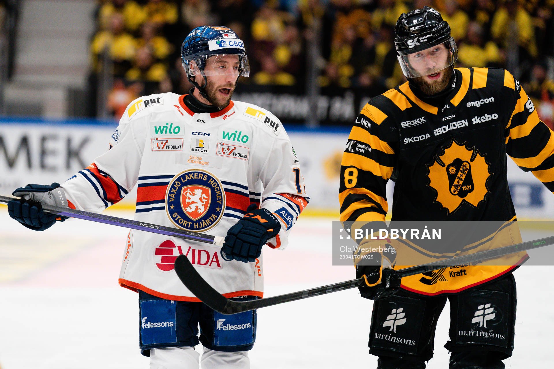 Växjös Dan Sexton och Skellefteås Petter Granberg