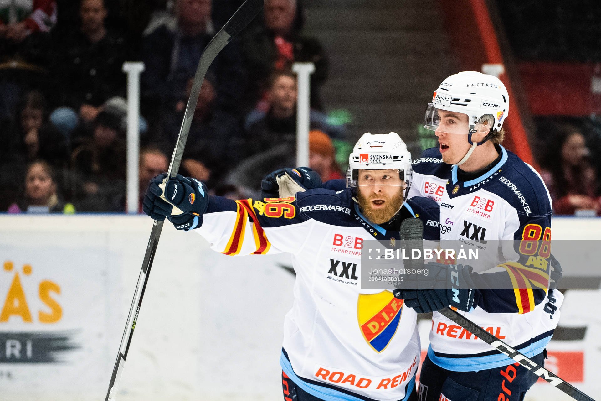 Djurgårdens Jonathan Lekkerimäki jublar