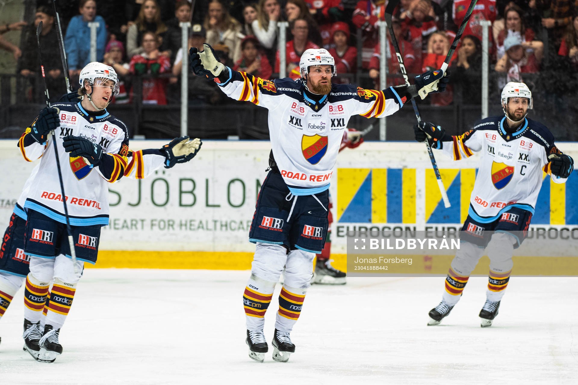 Djurgårdens Daniel Brodin jublar