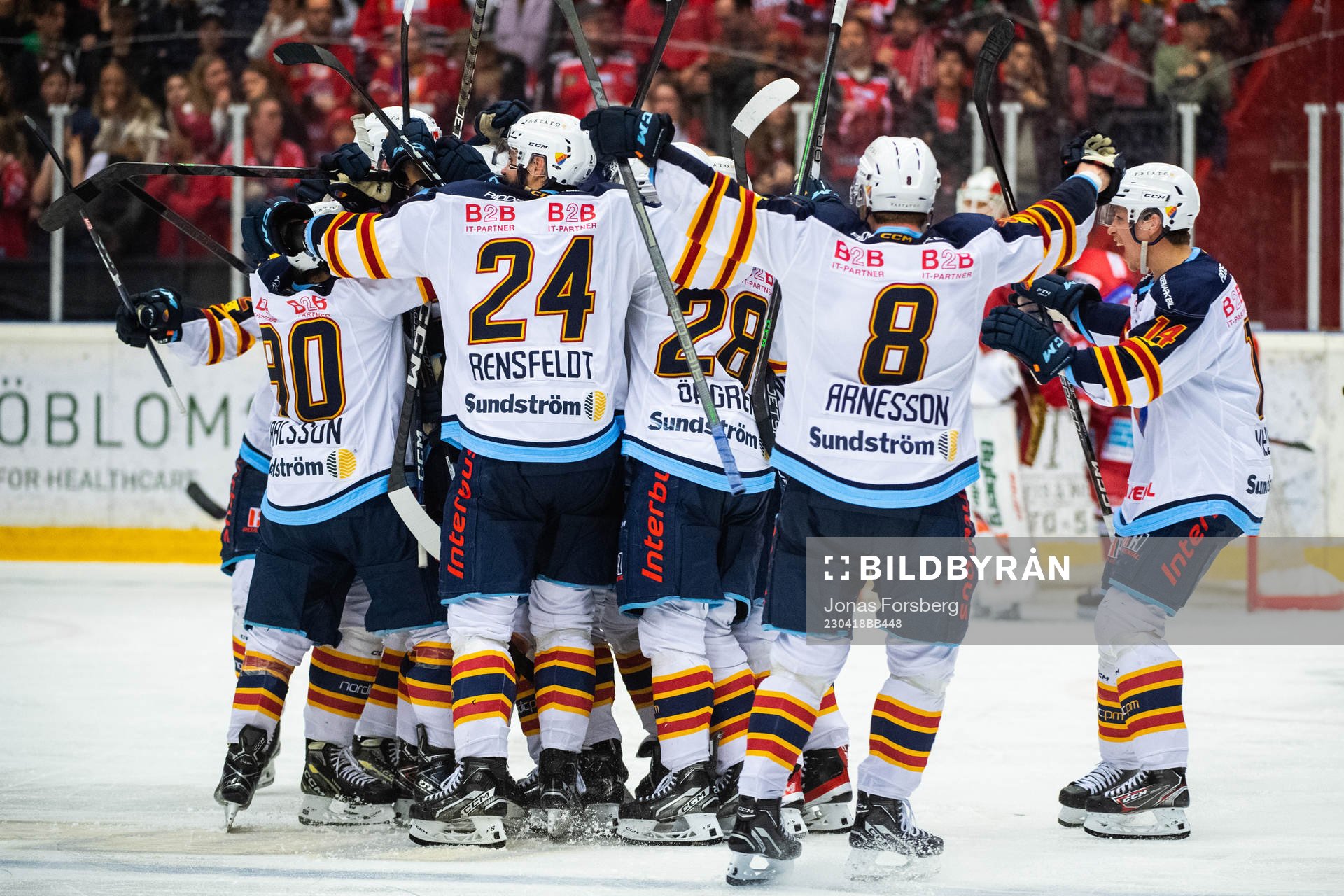 Djurgårdens spelare jublar