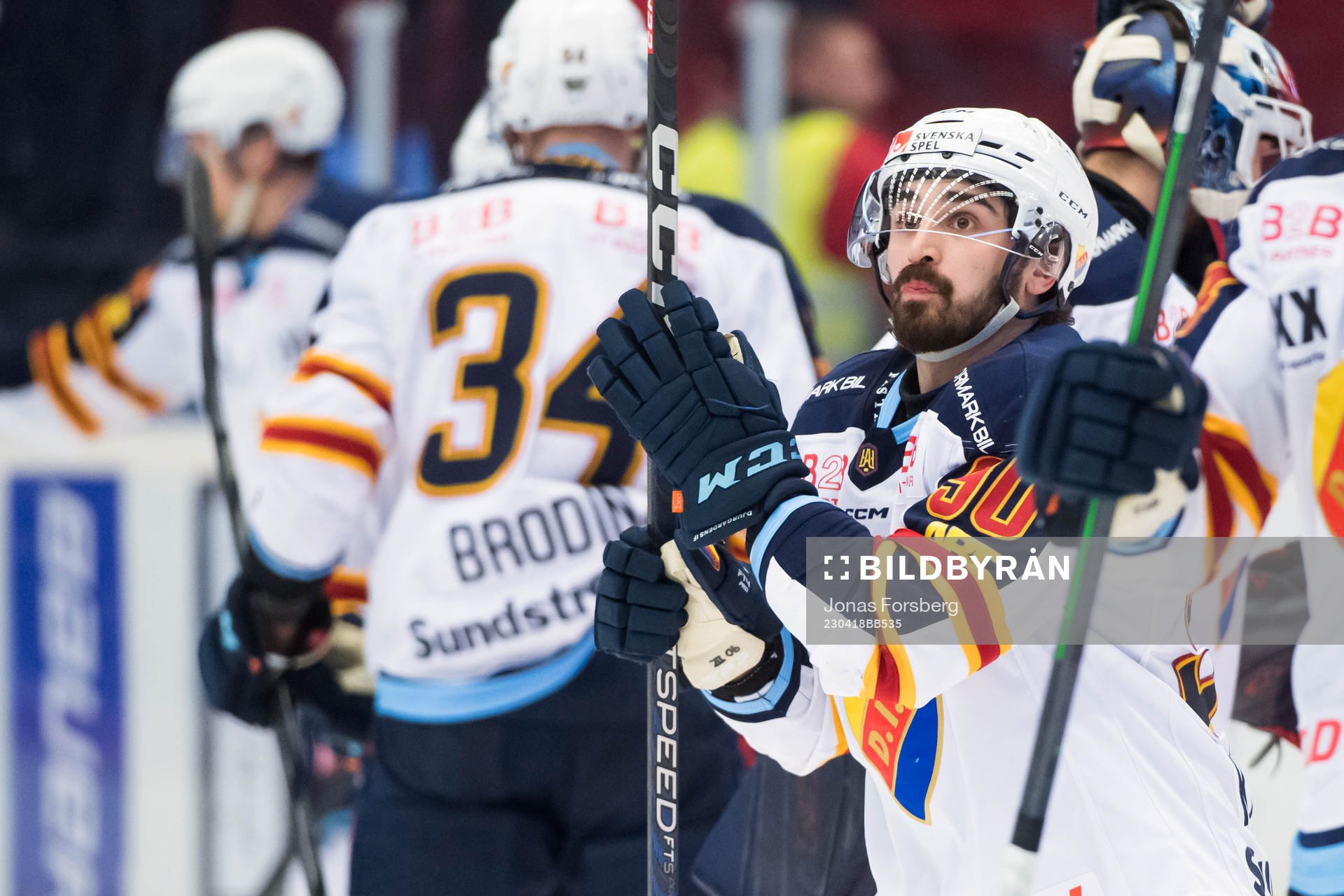Djurgårdens Kevin Karlsson jublar